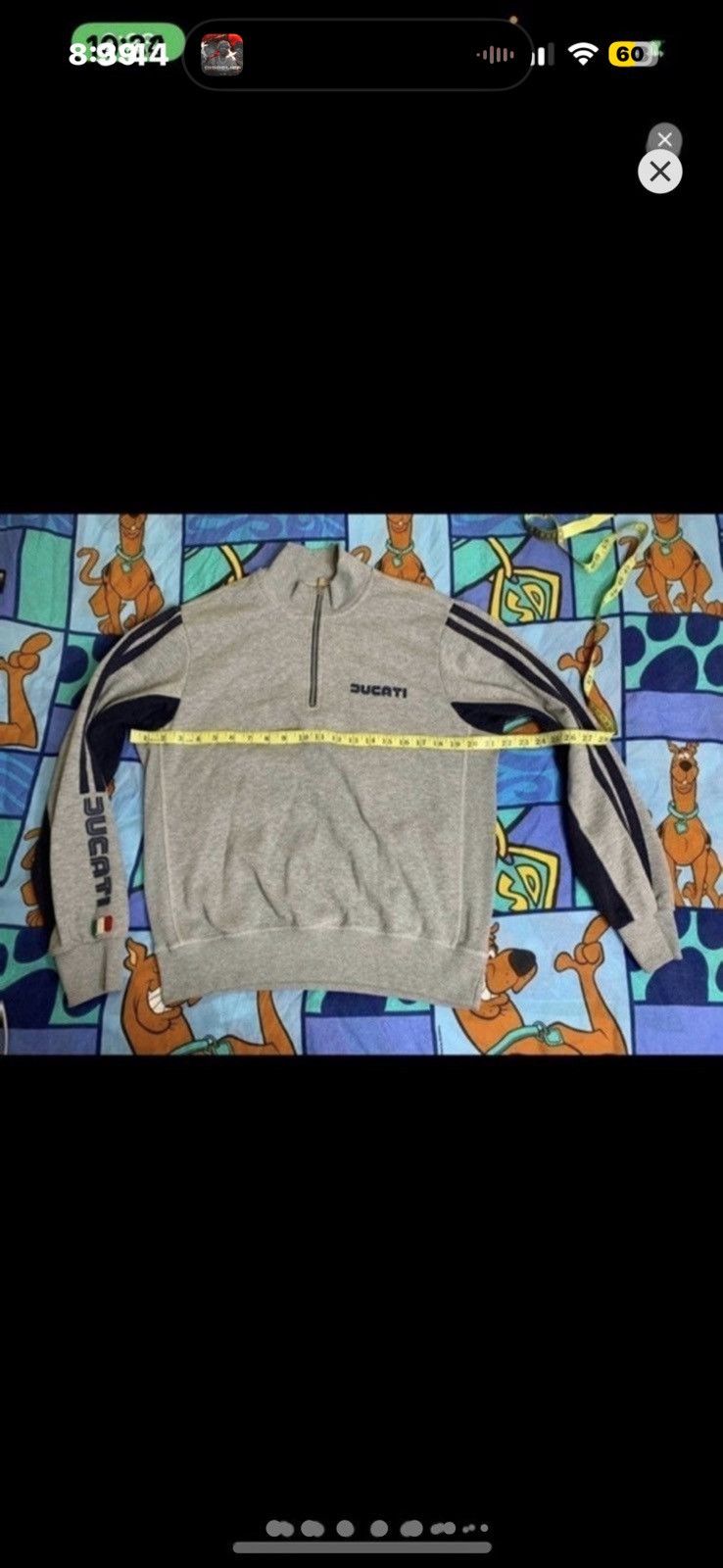 ***FINAL DROP***RARE DUCATI ITALY 1/4 ZIP SWEATER M