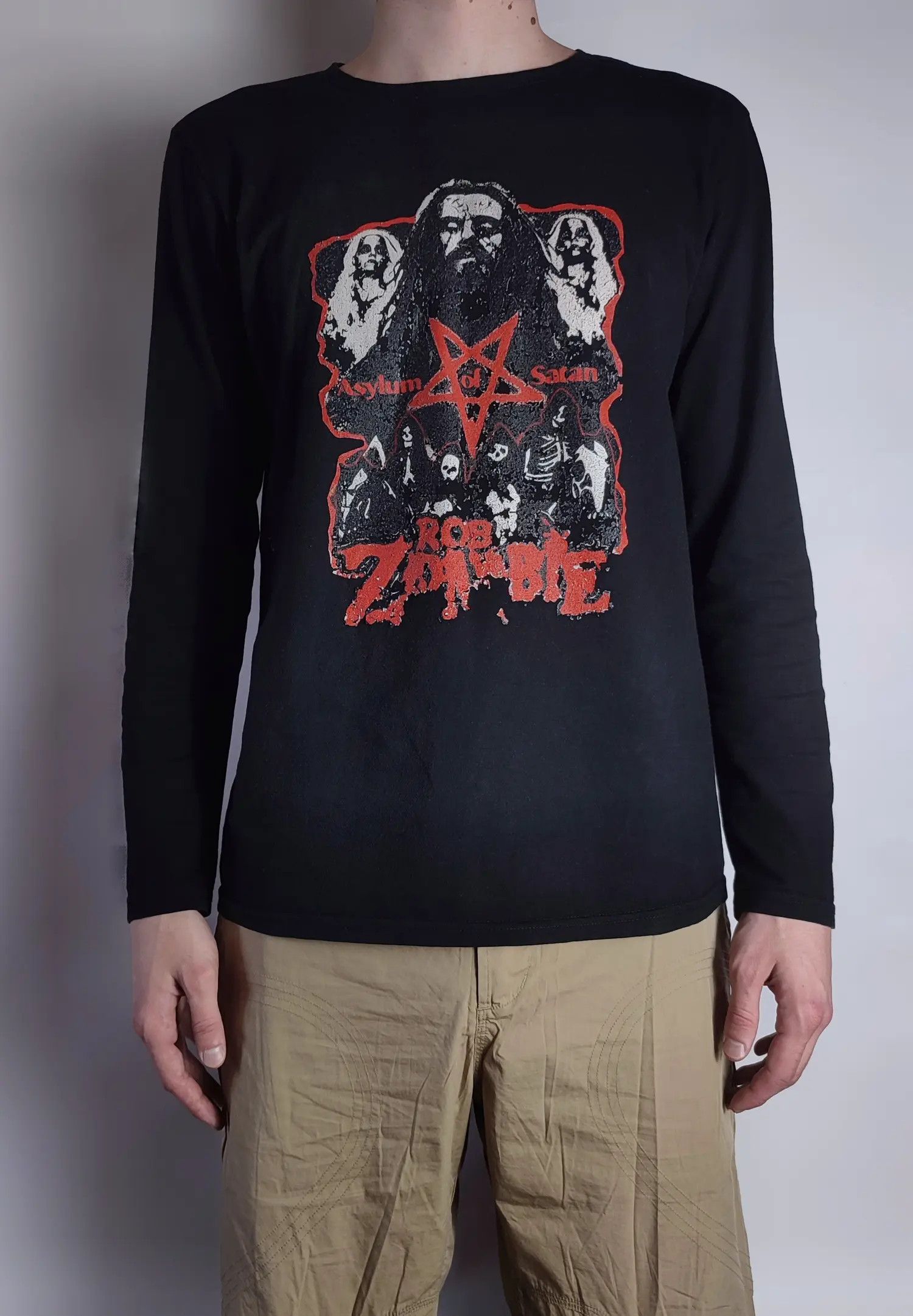 Band Tees Rob Zombie Asylum of Satan Long sleeve t-shirt Size US M / EU 48-50 / 2 - 1 Thumbnail