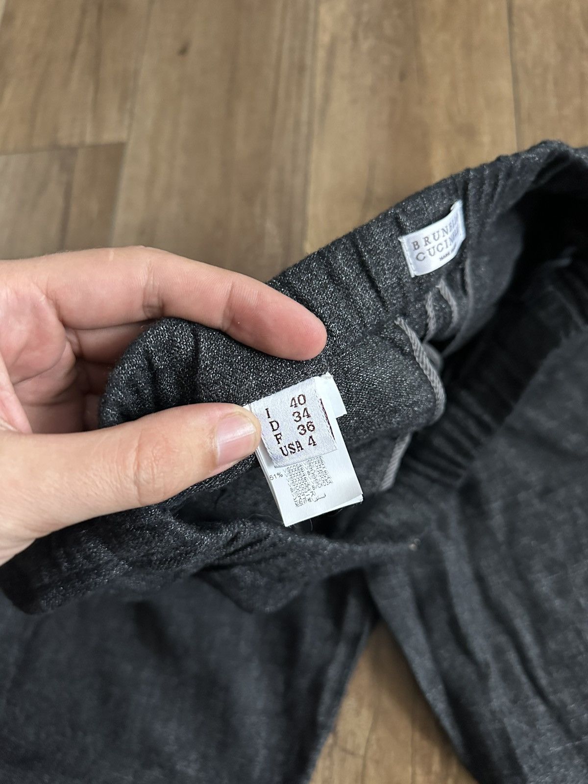 Brunello Cucinelli Brunello Cucinelli Wool Linen Trousers Pants Size 27" / US 4 / IT 40 - 11 Thumbnail