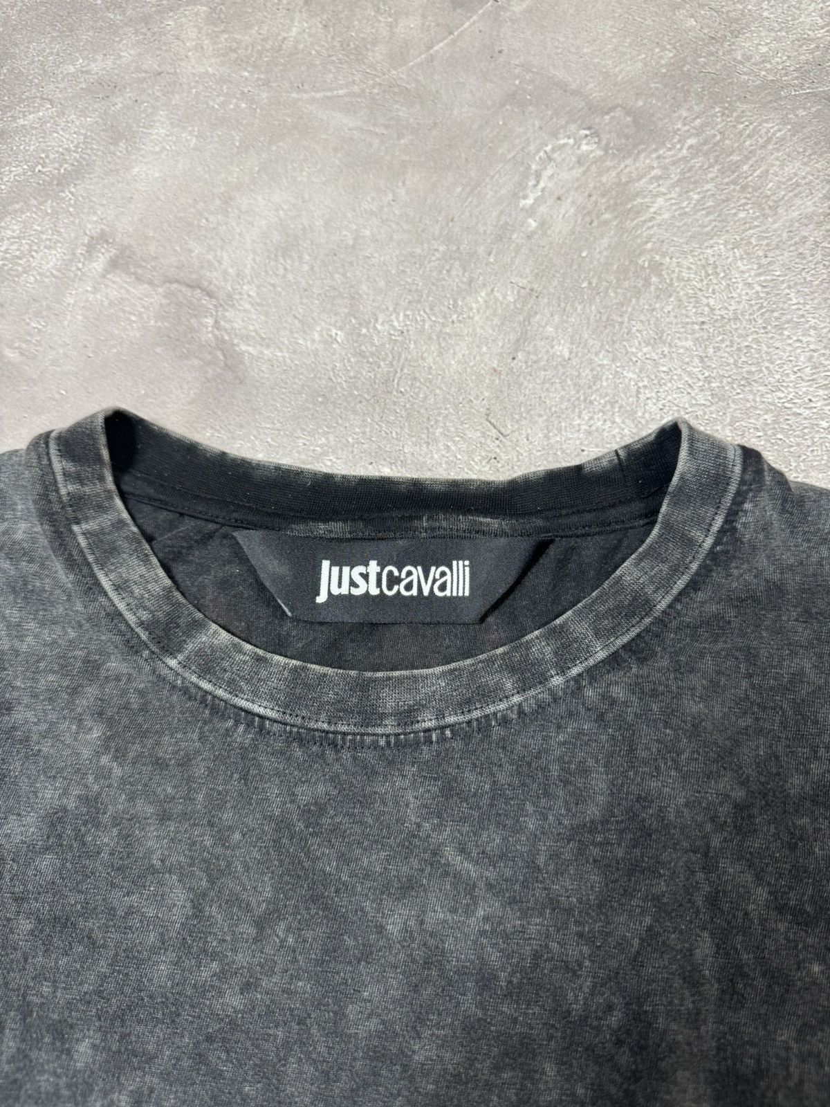 Just Cavalli Just Cavalli Stone Washed Big Back Logo Oversize Y2k Shirt Size US M / EU 48-50 / 2 - 6 Thumbnail