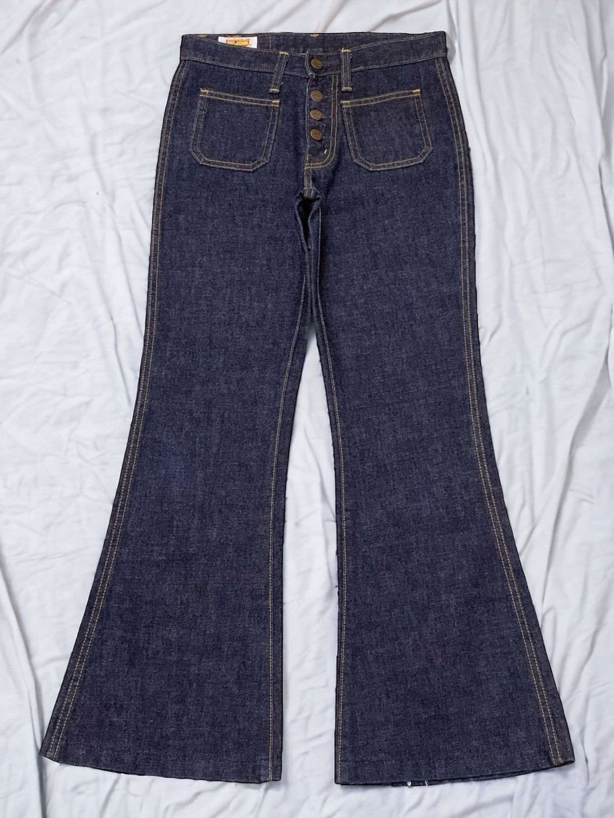 パンツ BIG JOHN super bell bottoms flare jeans Big John Revives Disco Bell Bottom Big Flares