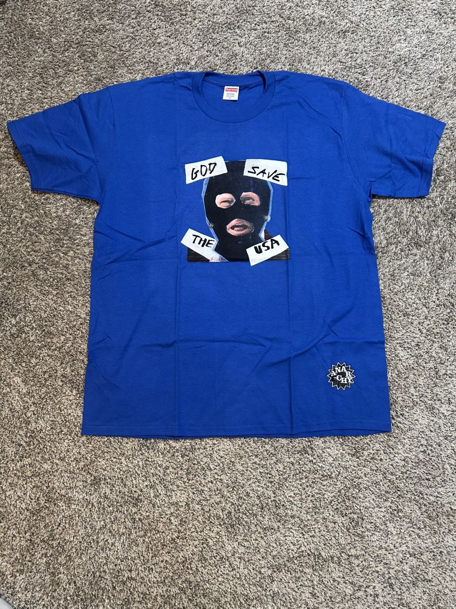 Supreme Supreme “god save the usa” tee Size US XL / EU 56 / 4 - 1 Thumbnail