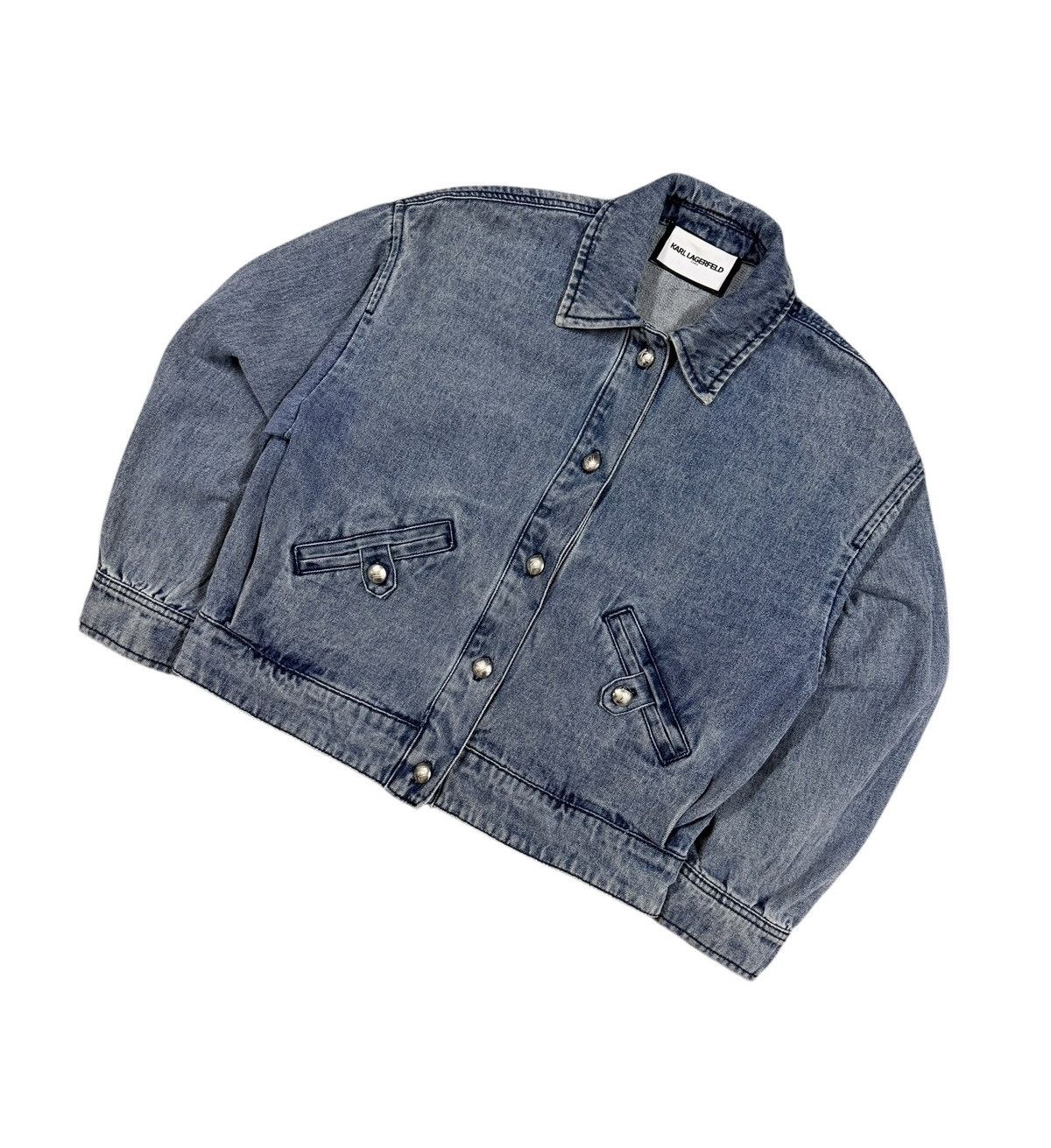 Karl Lagerfeld Authentic💥Karl Lagerfeld Paris Denim Jacket Wash Size S / US 4 / IT 40 - 6 Thumbnail