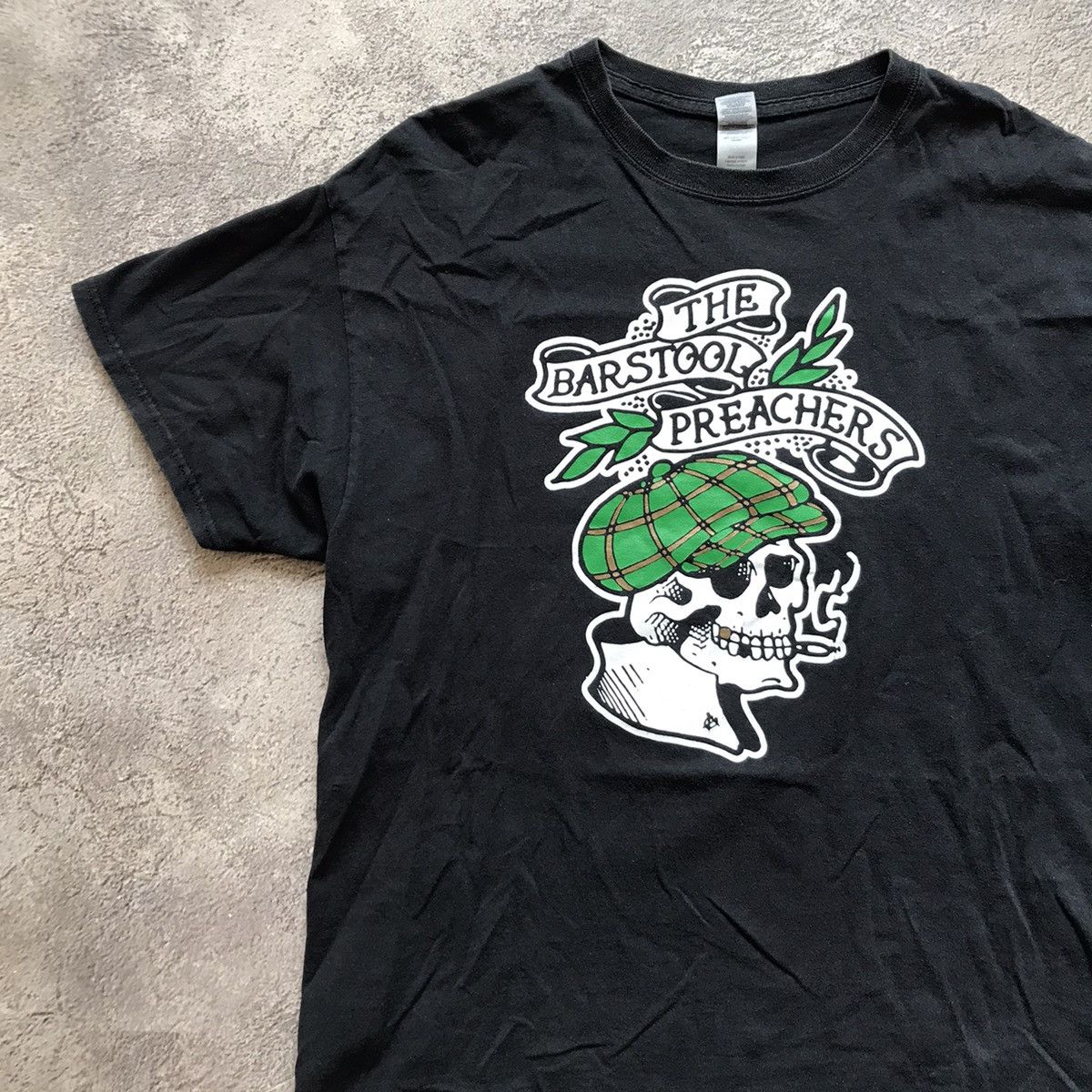 Vintage Vintage Y2K Barstool Preachers Graphic Tee Skull Streetwear Size US XL / EU 56 / 4 - 2 Thumbnail