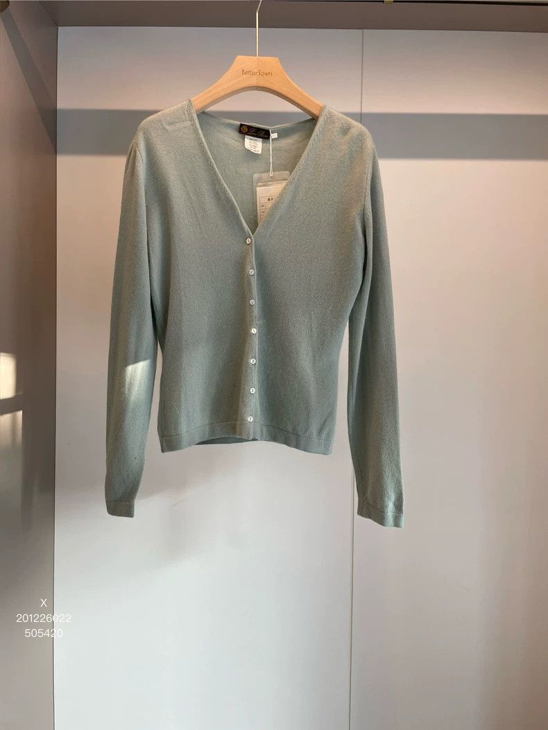 Loro Piana LORO PIANA Soybean sauce green cashmere sweater Size M / US 6-8 / IT 42-44 - 1 Thumbnail