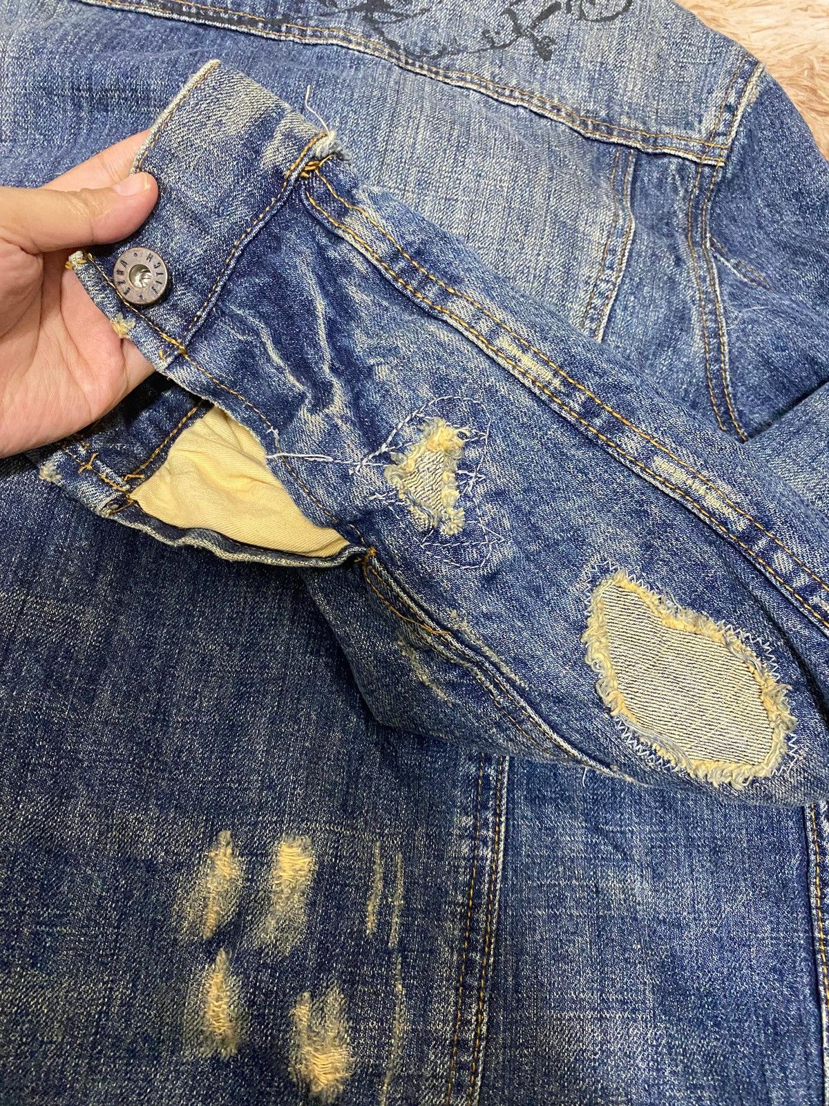 Other Vintage Ezra Fitch Selvedge Denim Jacket – Redline Selvedge Size US L / EU 52-54 / 3 - 12 Thumbnail