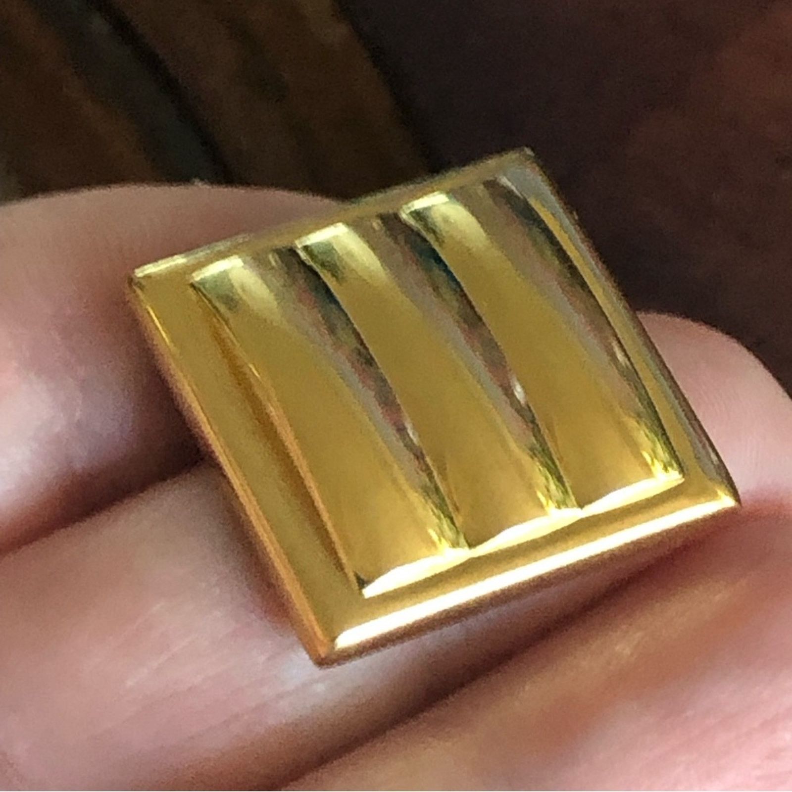Monet Vintage Monet textured gold plated pierced earrings Size ONE SIZE - 6 Thumbnail