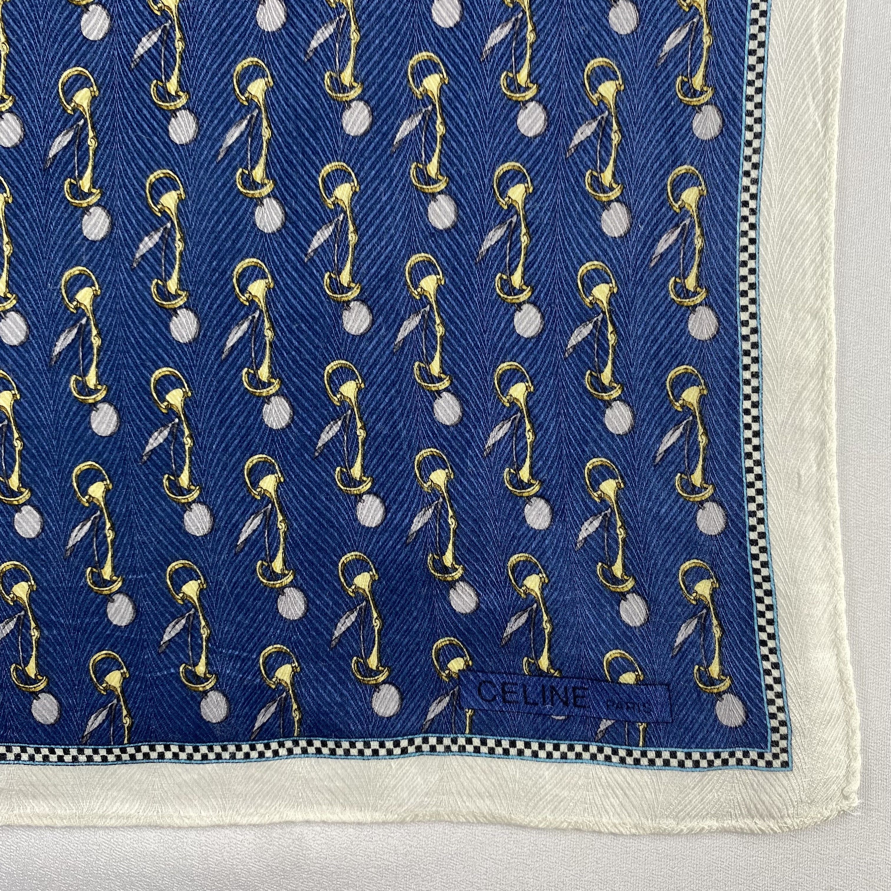 Celine × Vintage Celine Bandana/ Handkerchief / Neckerchief-P1699 Size ONE SIZE - 3 Thumbnail