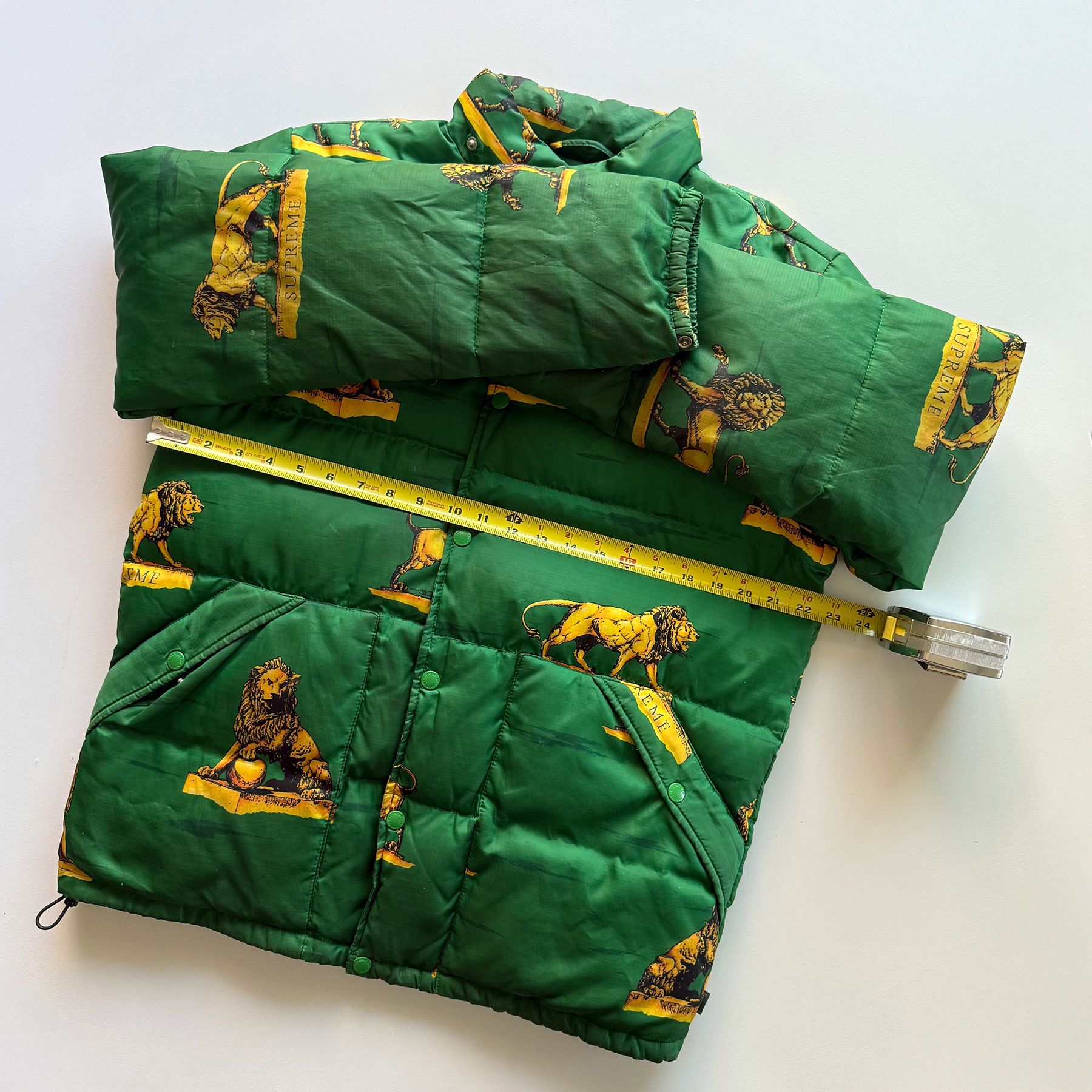 Supreme FW13 Lions Puffy Down Jacket Size US L / EU 52-54 / 3 - 7 Thumbnail