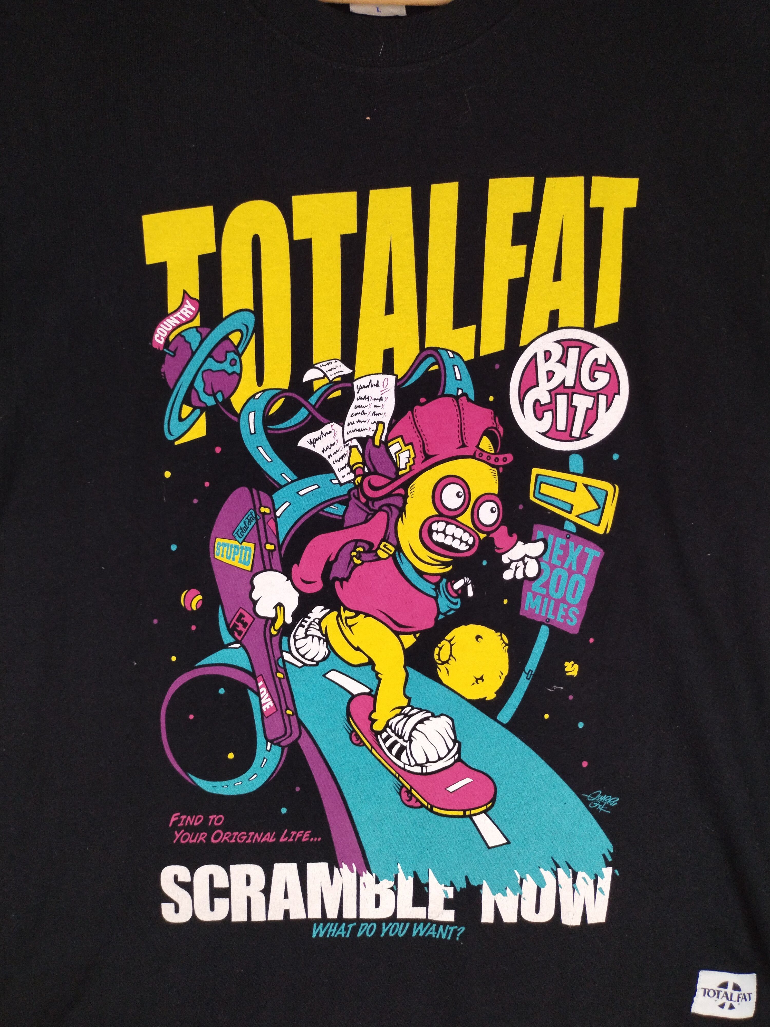 Japanese Brand Vtg Totalfat Japanese Melodic Punk Band Tee Size US M / EU 48-50 / 2 - 2 Thumbnail
