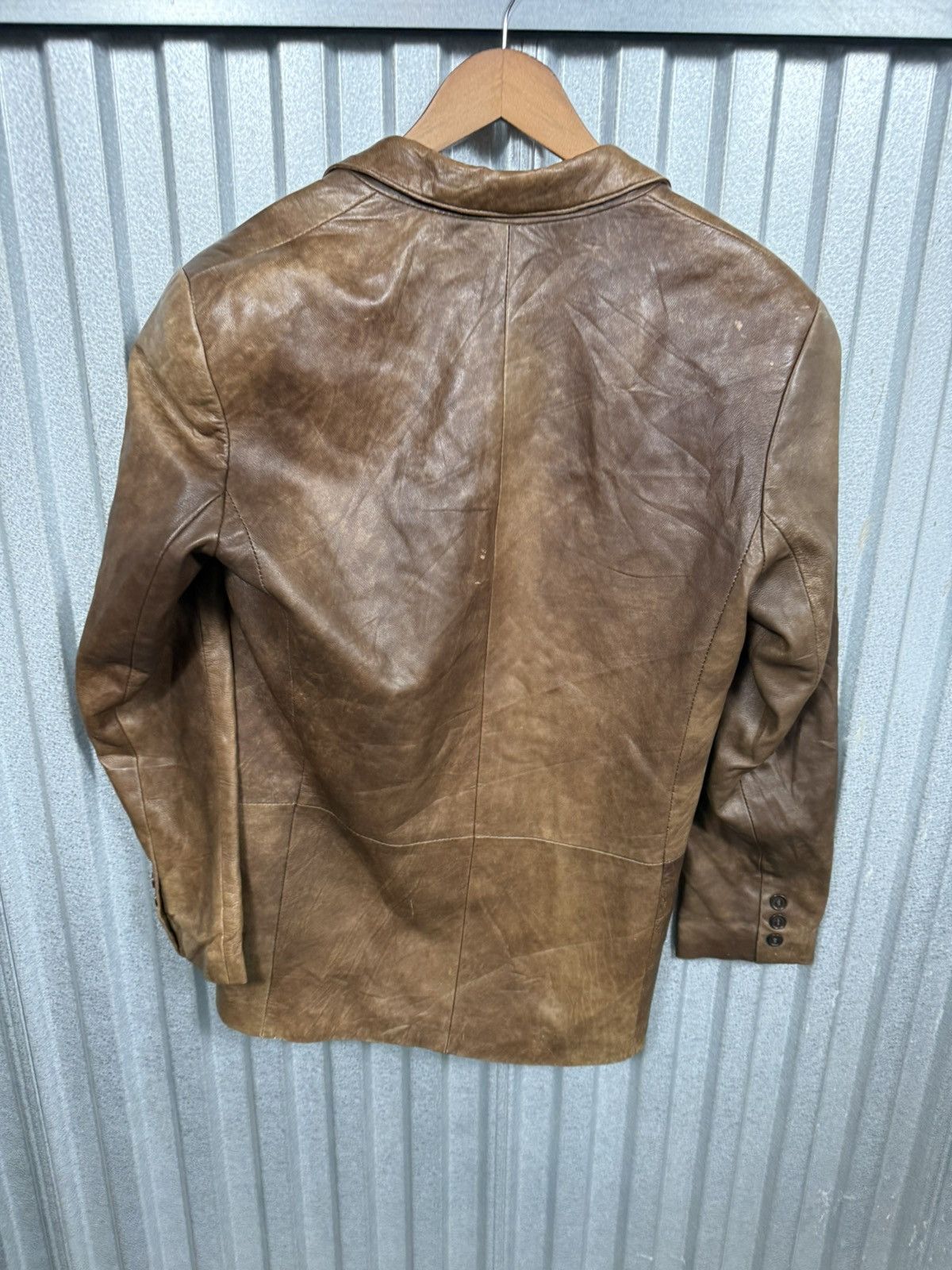 Danier Vintage Danier Leather Western Tuxedo Mocha Brown Jacket Size US XS / EU 42 / 0 - 8 Thumbnail