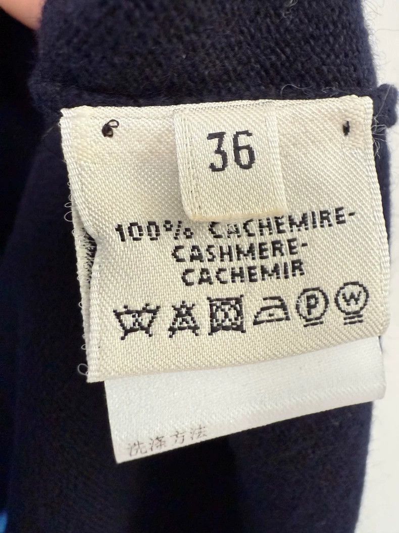 Hermes Hermes Cashmere Knit Top in Blue and Black-2506 Size S / US 4 / IT 40 - 3 Thumbnail