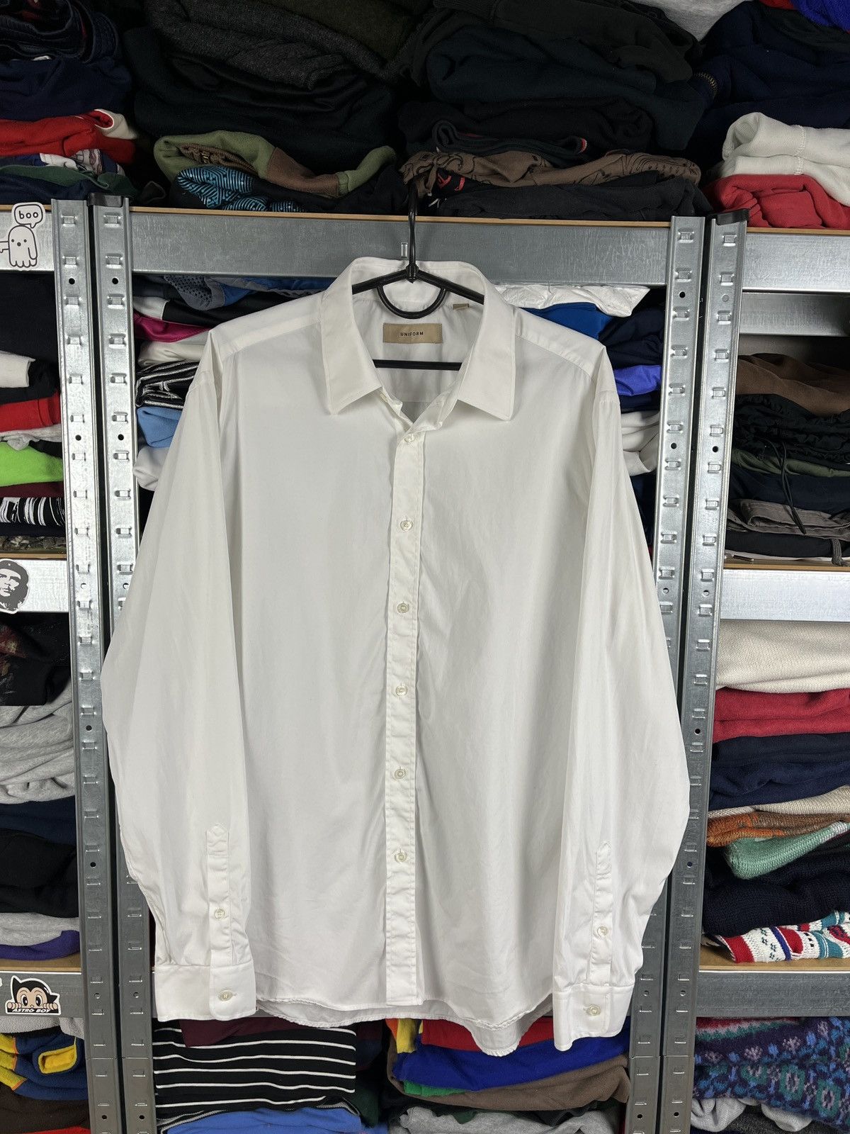Burberry × Designer Burberry Uniform White Button Up Classic Men’s Shirt Luxury Size US M / EU 48-50 / 2 - 1 Thumbnail