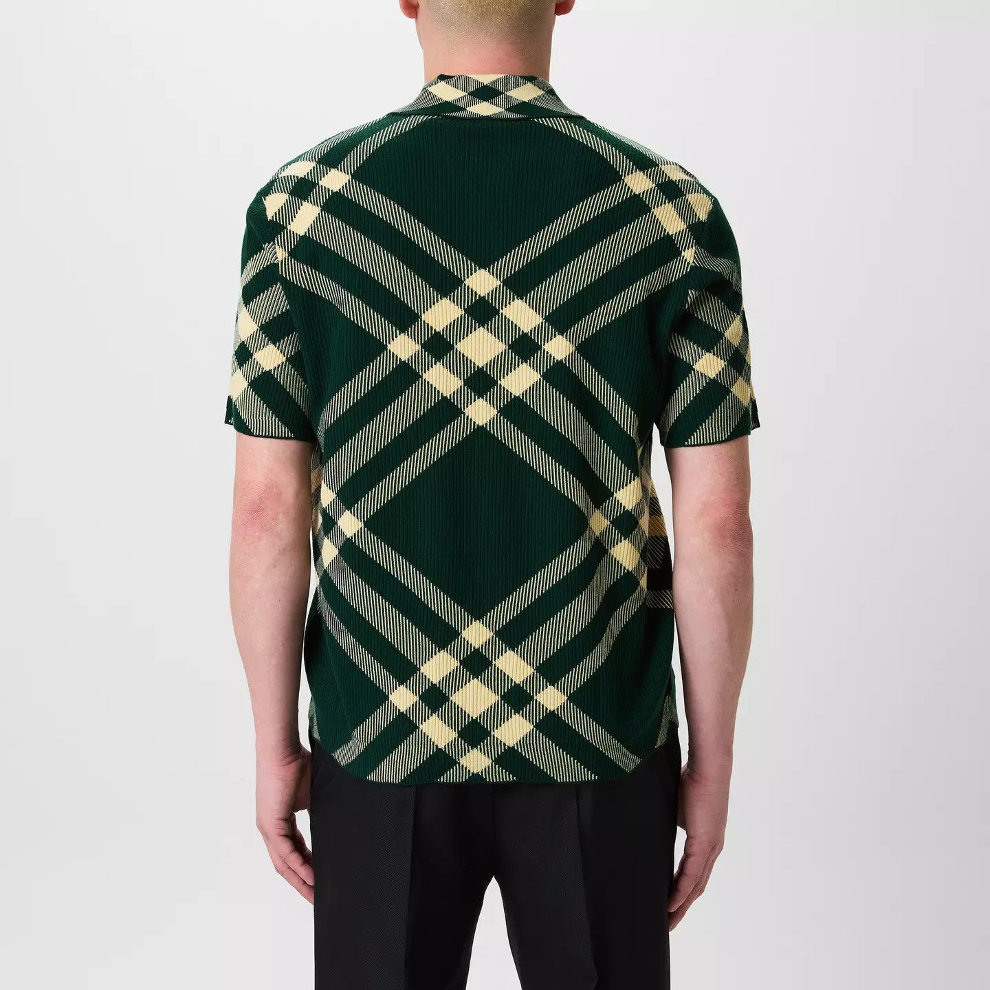 Burberry o1g2r1mq0426 Check Wool Blend Polo Shirt in Multicolor Size US M / EU 48-50 / 2 - 4 Thumbnail
