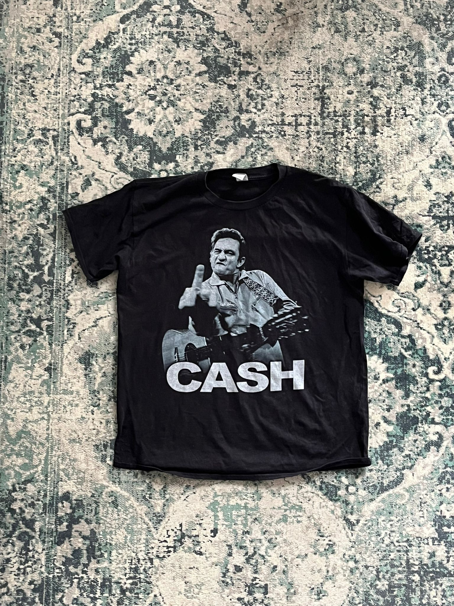 Vintage Vintage Johnny Cash Shirt Size US XL / EU 56 / 4 - 1 Thumbnail