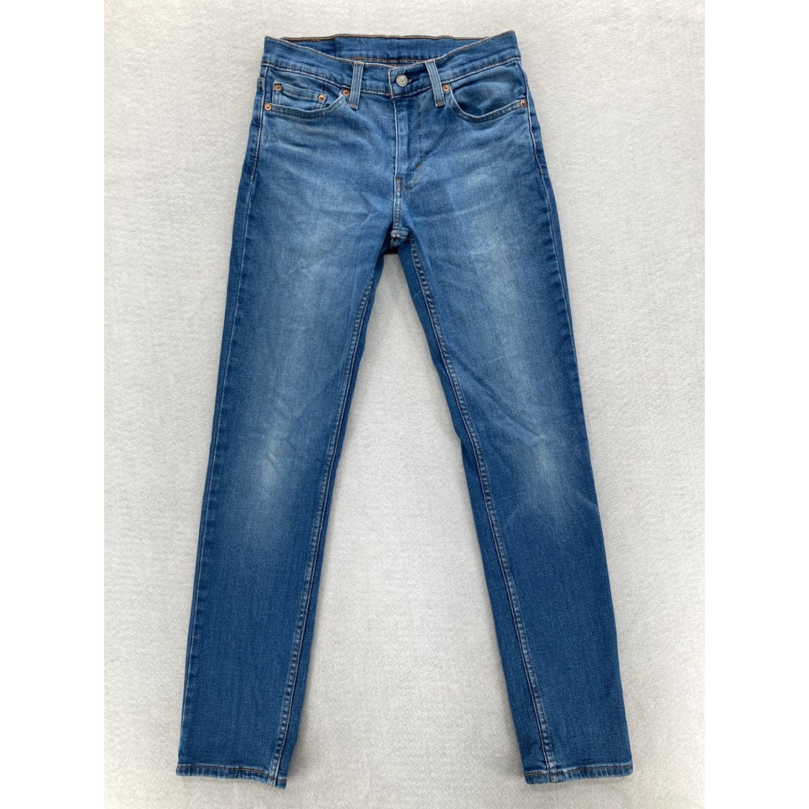 Levi's Levi's 511 Jeans Mens 29x32 Slim Fit Straight Blue Denim Medium Wash Stretch Size US 29 - 2 Thumbnail