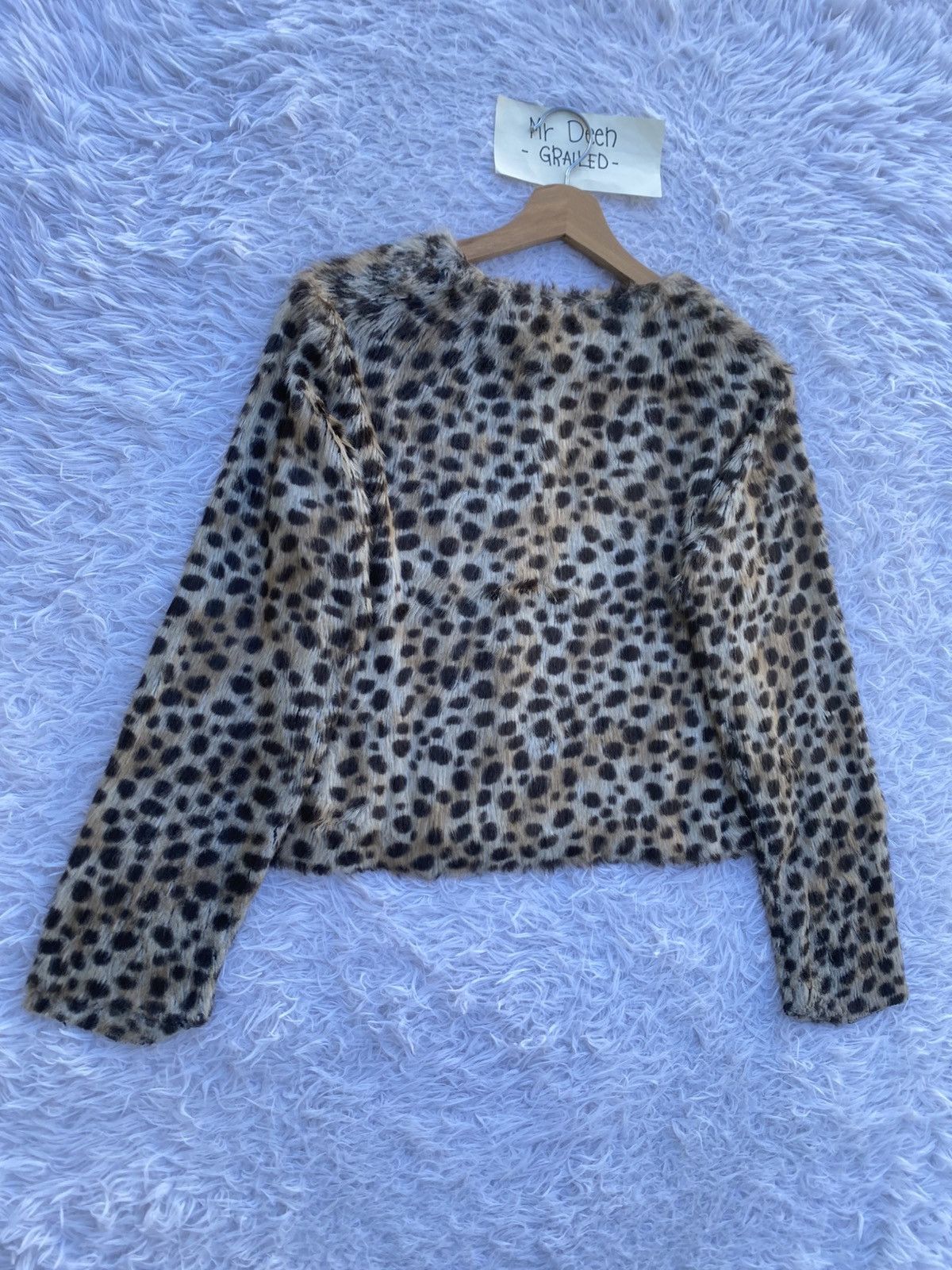 agnes b. Rare agnes b. Fur Leopard Gold Button Jacket Size M / US 6-8 / IT 42-44 - 22 Thumbnail