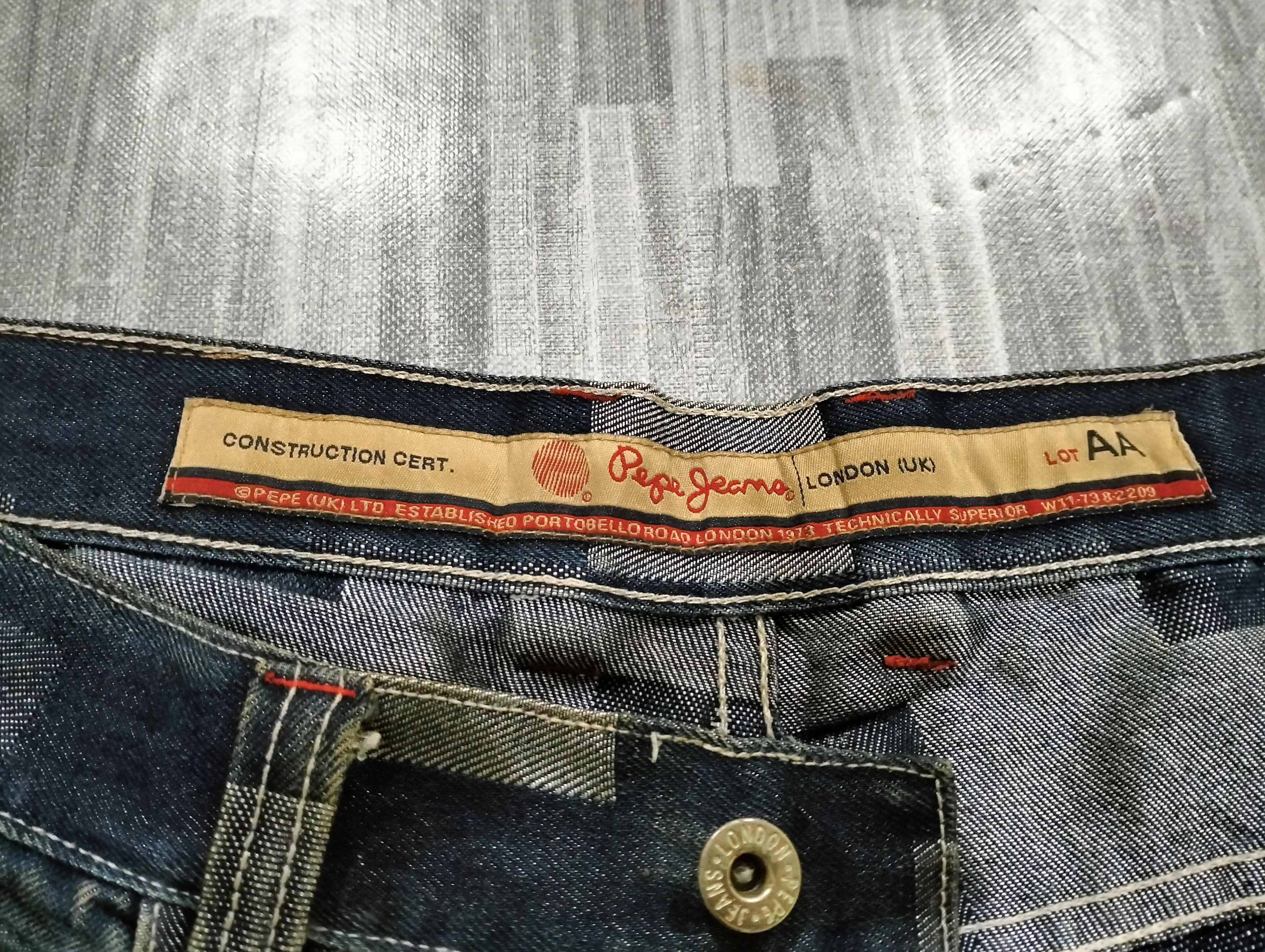 Pepe Jeans Pepe Jeans Baggy Pants Patchwork Design Distressed Pants Size US 35 - 6 Thumbnail