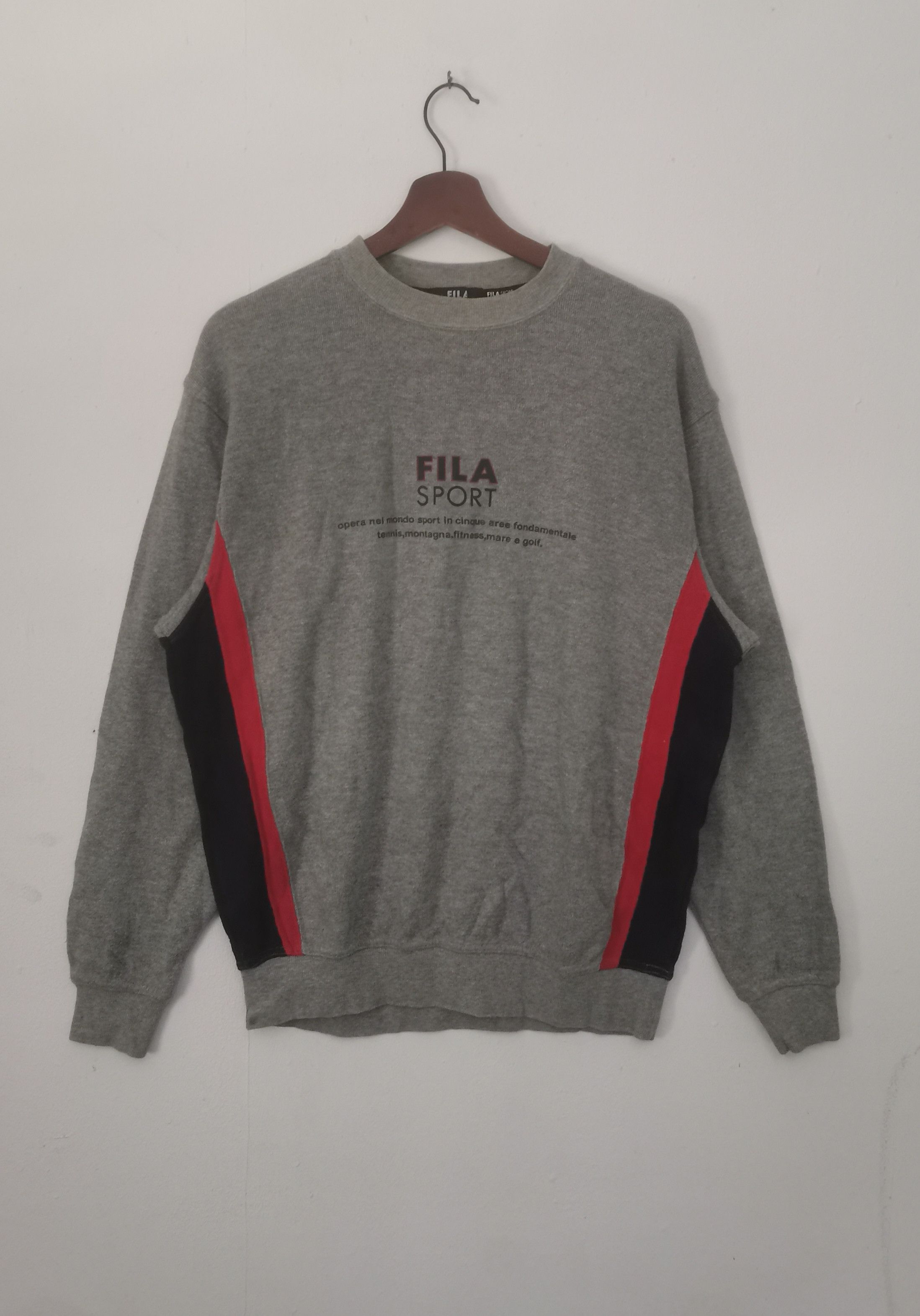 Fila × Vintage Rare vintage FILA sweatshirt grey colour Size US L / EU 52-54 / 3 - 1 Thumbnail