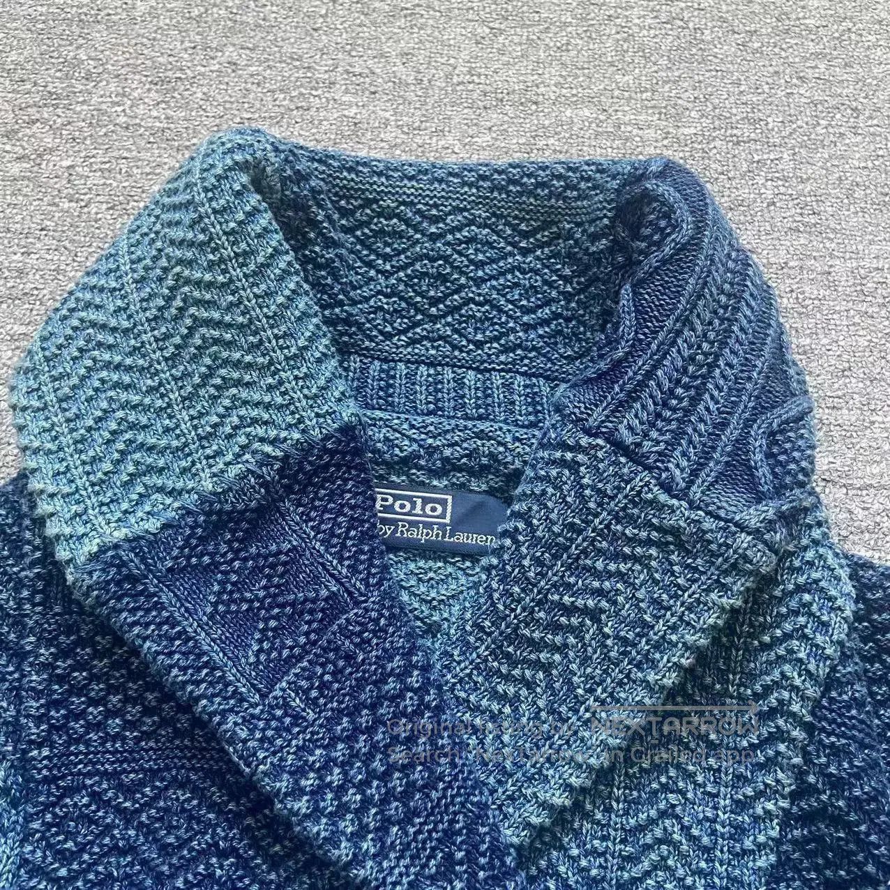 Polo Ralph Lauren Ralph Lauren 24 Spring Cotton Patchwork Knit Cardigan. Size XXL / US 16-18 / IT 52-54 - 7 Thumbnail