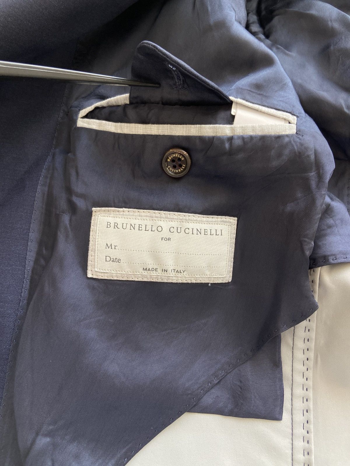 Brunello Cucinelli Brunello Cucinelli Double Breasted Blazer Size 40R - 11 Thumbnail