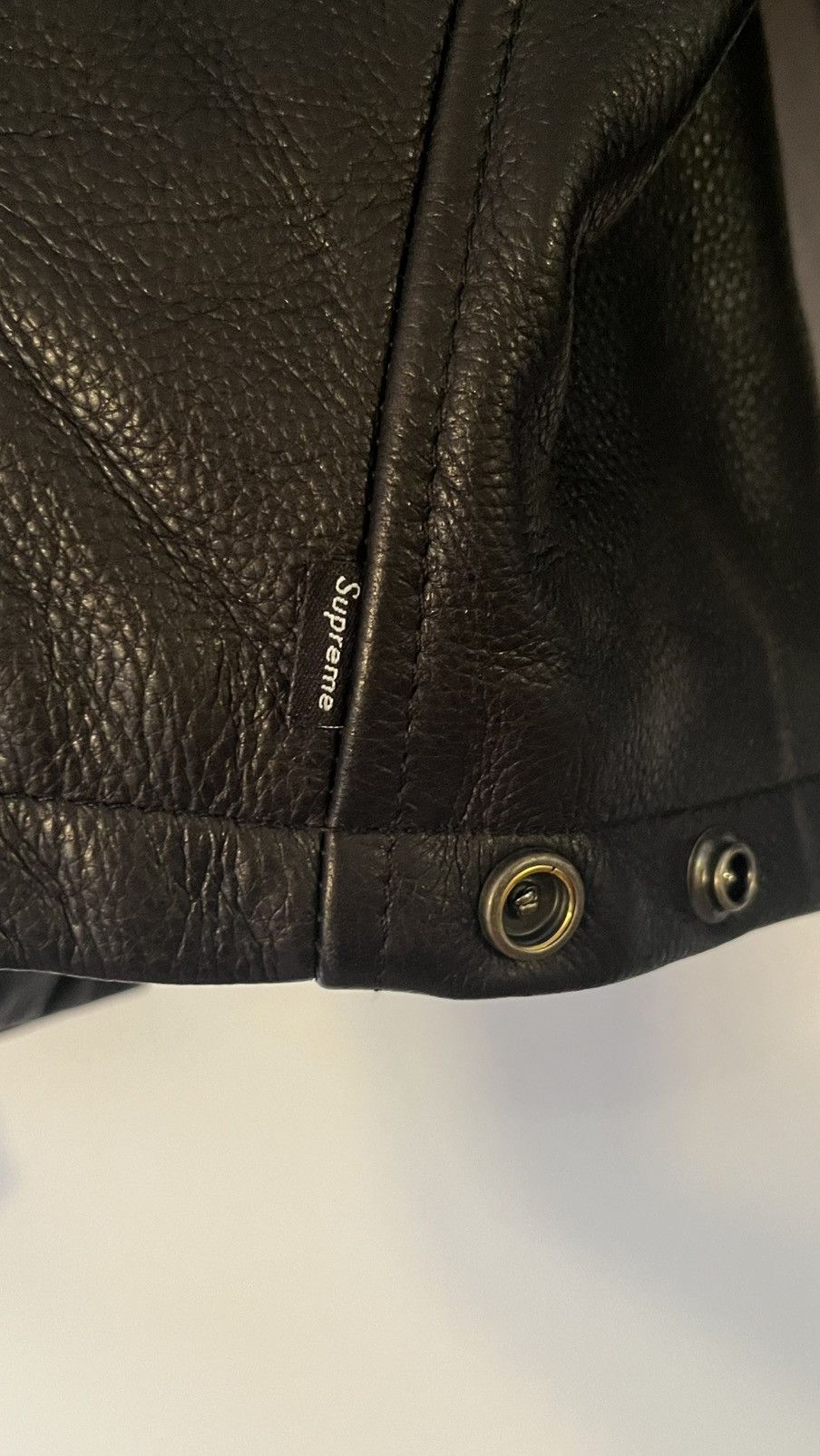 Schott × Supreme Supreme/Schott Leather Clip Jacket Size US M / EU 48-50 / 2 - 6 Thumbnail