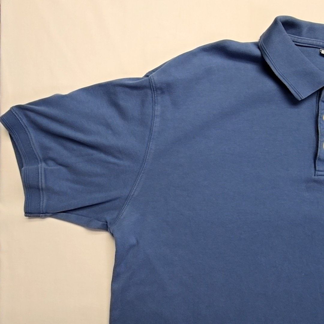 Van Heusen × Vintage Vintage Van Heusen Classic Polo Shirt XL Blue Shirt 2000s Size XL / US 12-14 / IT 48-50 - 4 Thumbnail