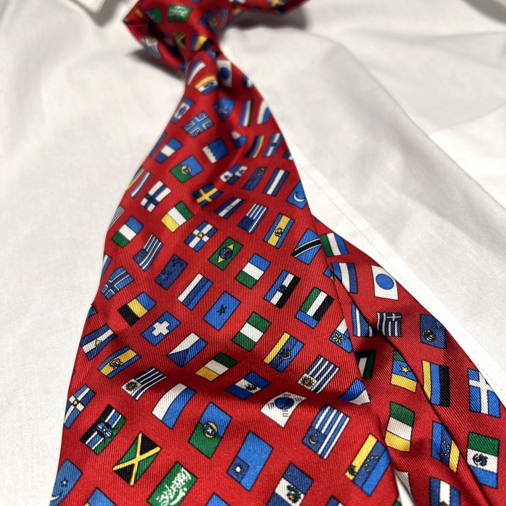 Altea Altea Milano Tie Country Flags Made In Italy For The Hound Men Tie Multicolor Italy Country of Origin Italy Mens Size ONE SIZE - 4 Thumbnail
