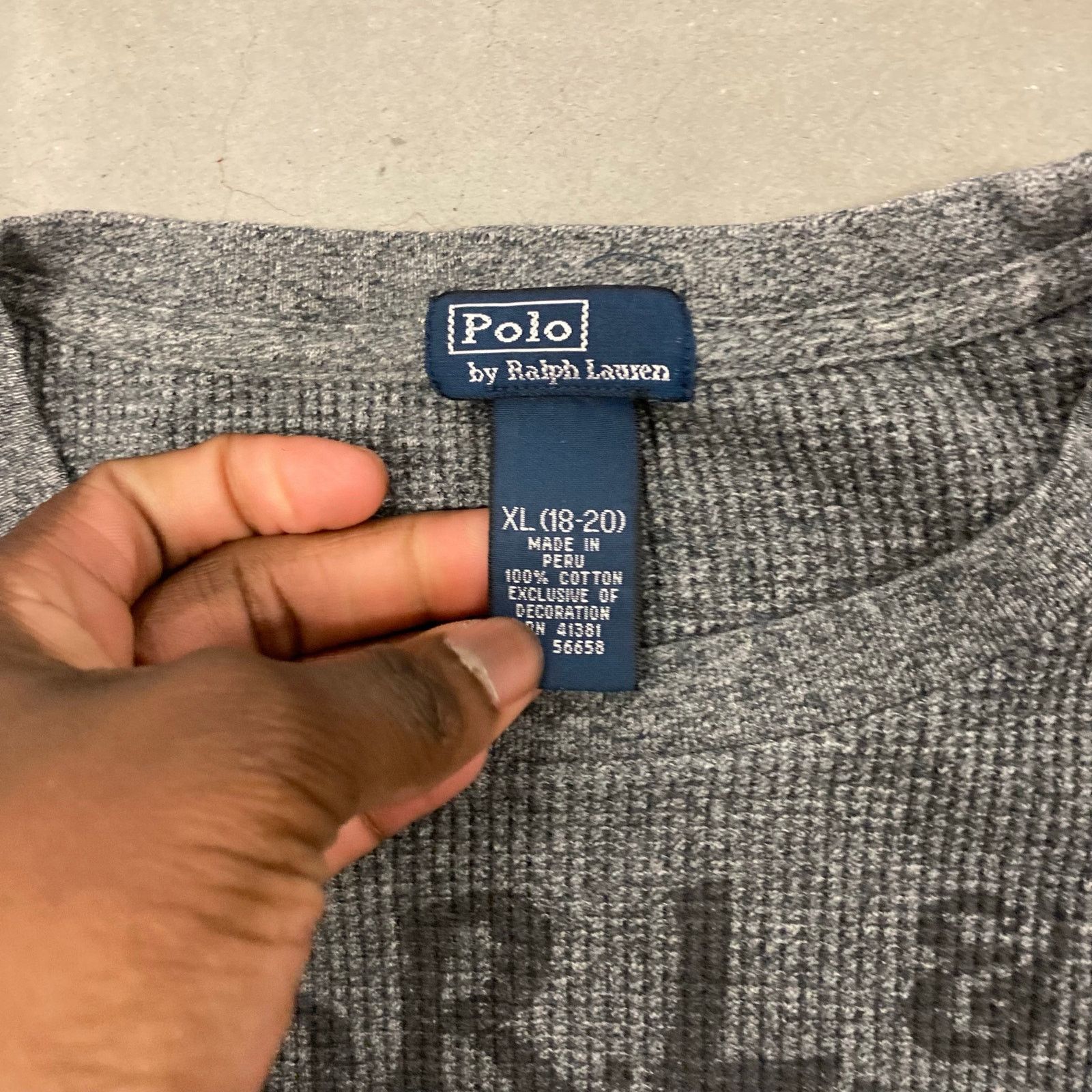 Vintage Y2K Ralph Lauren thermal T-Shirt Size US M / EU 48-50 / 2 - 4 Thumbnail
