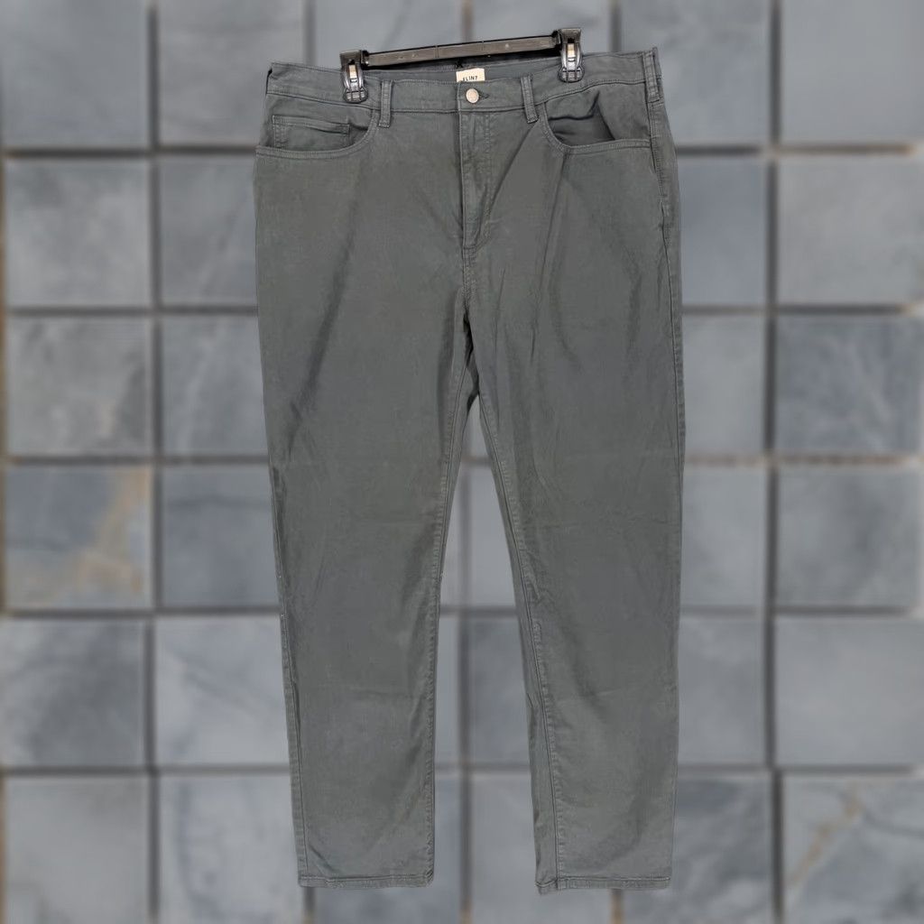 Flint And Tinder Flint and Tinder 365 Straight Fit Pants Mens 38x33 Charcoal Grey F-510002 Size US 38 / EU 54 - 1 Thumbnail