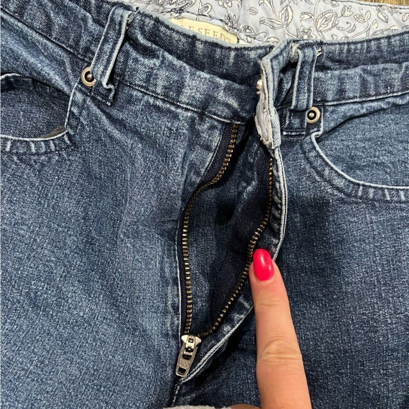 Vintage Appleseed’s Petites Straight Leg Jeans Denim Mid Rise Sz 6P Size 28" / US 6 / IT 42 - 7 Thumbnail