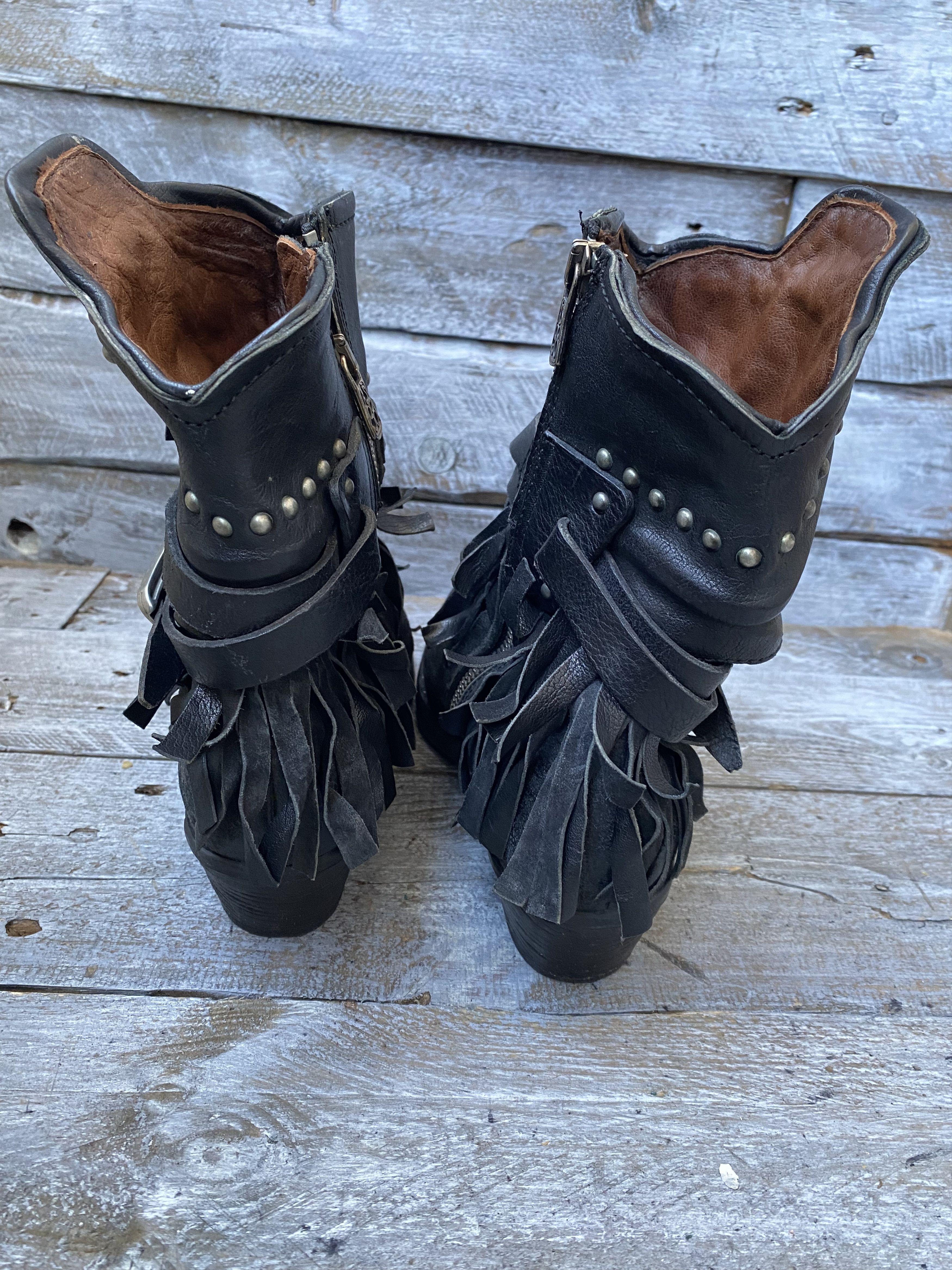 A.S.98 A.S. 98 western suede srudded cow girl boots sz 37 Size US 7 / IT 37 - 8 Thumbnail