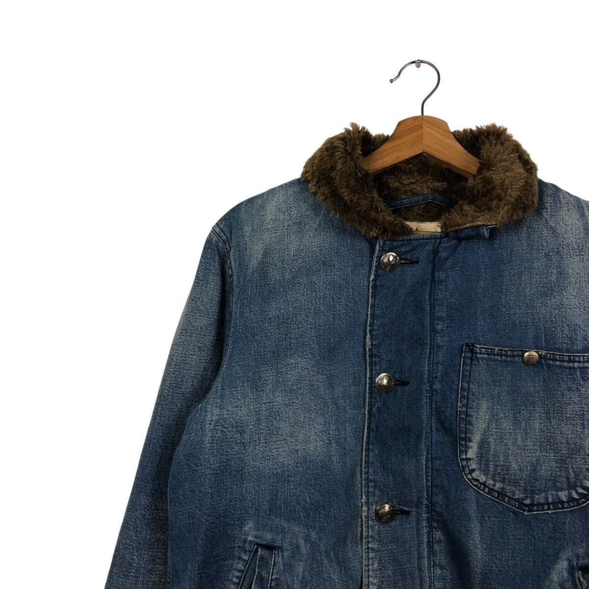 Alpha Industries VINTAGE DENIM BIKER JACKET ALPHA INDUSTRIES LEE STORM RIDER Size US M / EU 48-50 / 2 - 9 Thumbnail
