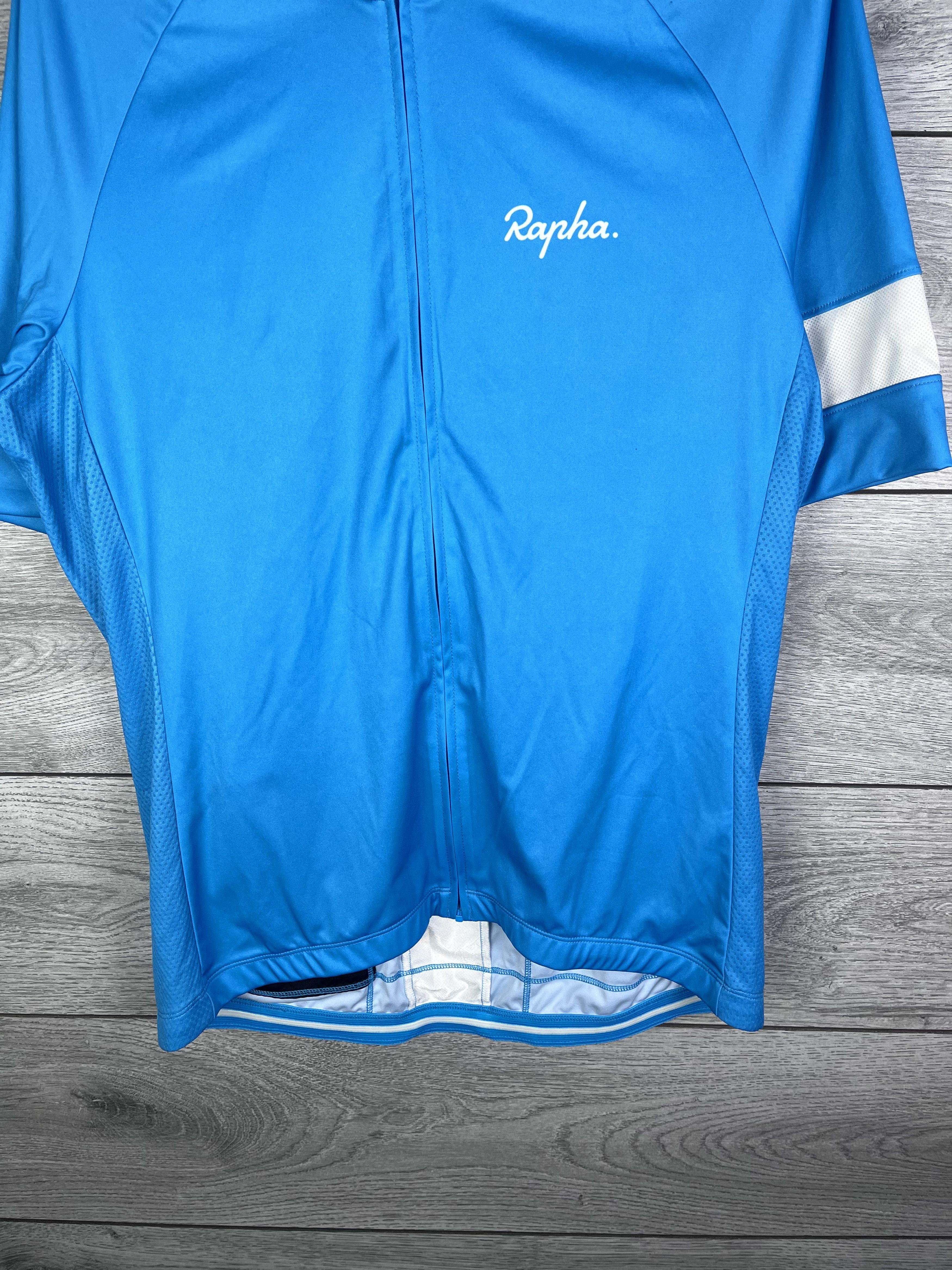 Rapha Men's cycling t-shirt Rapha team SKY size Xl Training jersey Size US XL / EU 56 / 4 - 5 Thumbnail