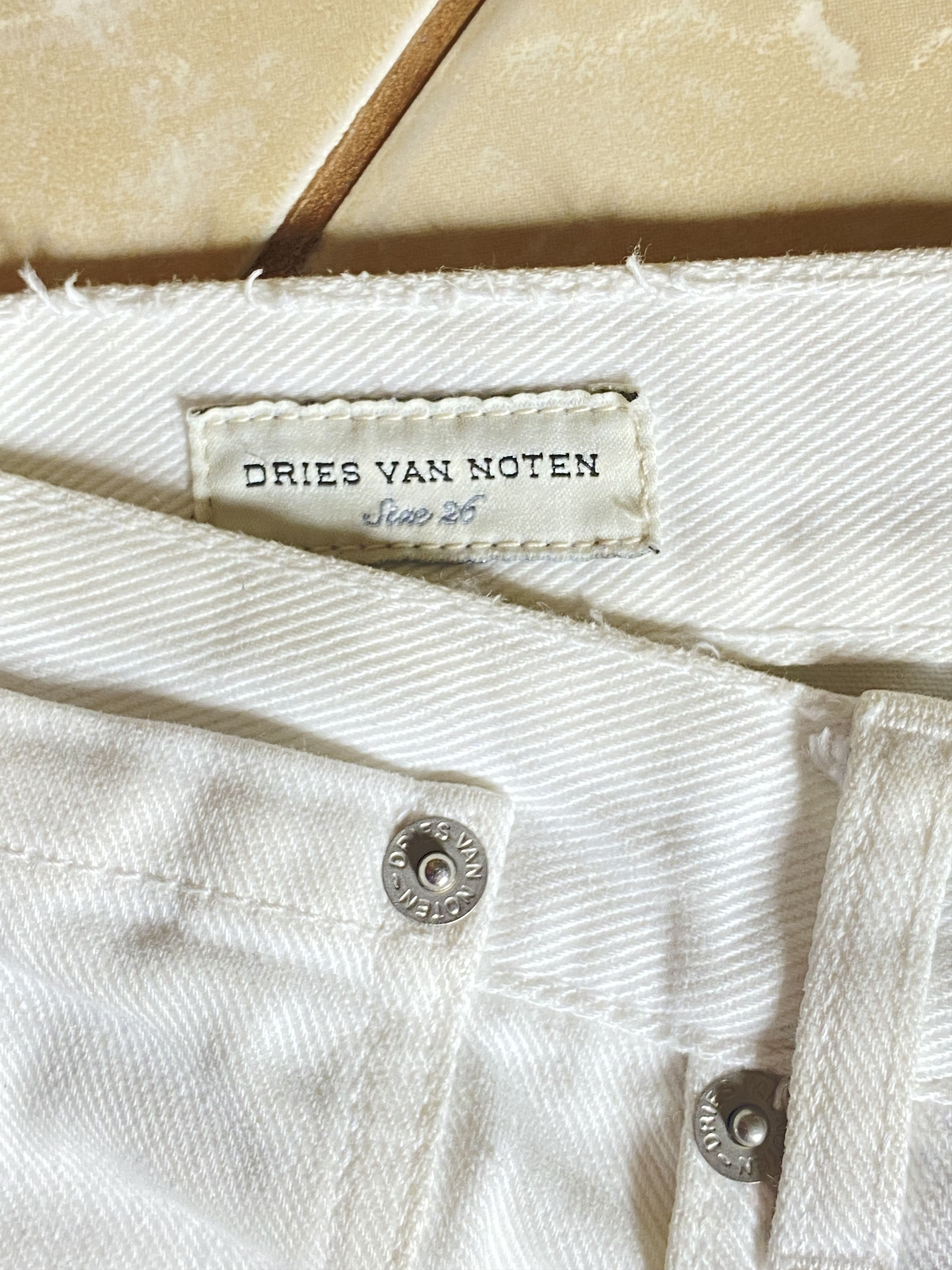 Dries Van Noten DRIES VAN NOTEN Classic White Jeans/Denim Size 26" / US 2 / IT 38 - 5 Thumbnail