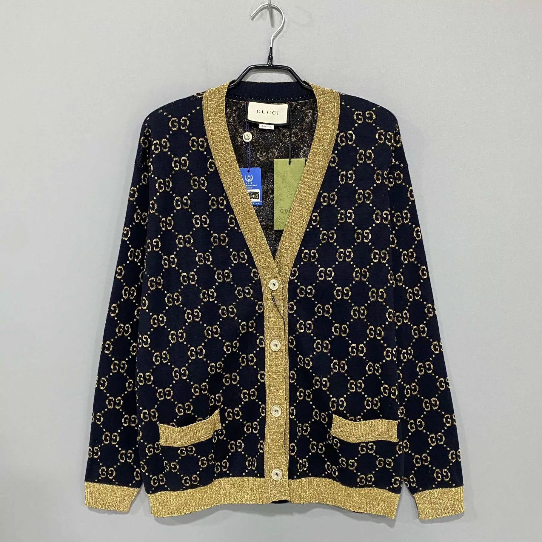 Gucci Gucci new gold thread GG monogram allover cardy S Size S / US 4 / IT 40 - 1 Thumbnail