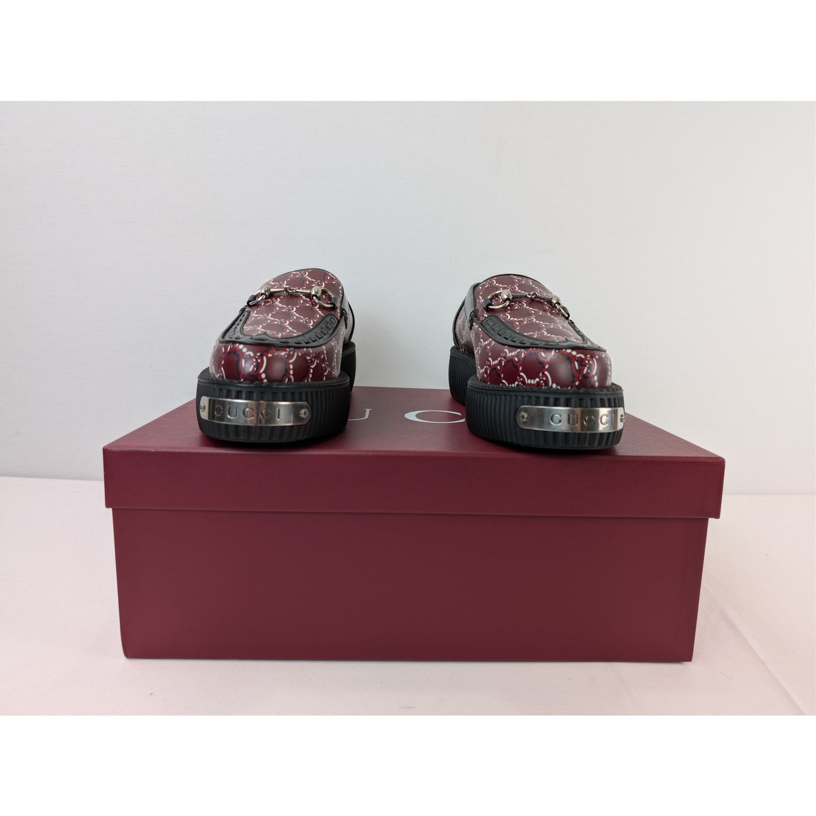 Gucci o1rshd1 Horsebit Creeper Loafer Boots with GG Shadow Size US 6.5 / EU 39-40 - 18 Thumbnail