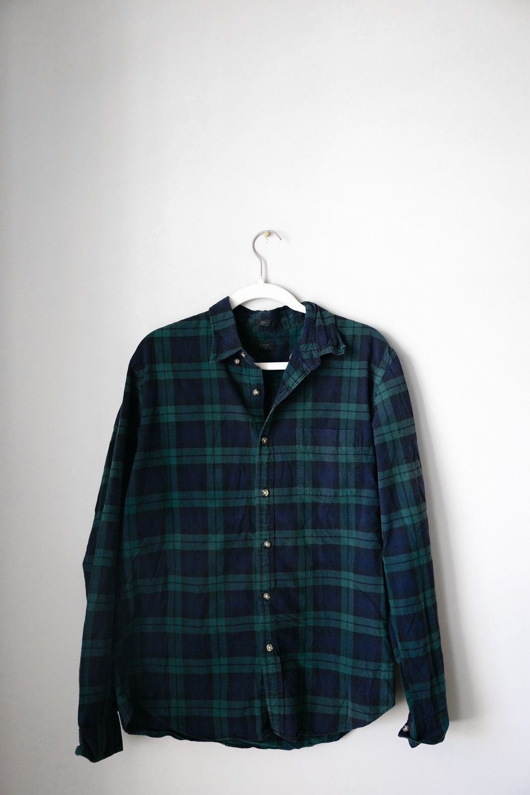J.Crew J.Crew Blackwatch Plaid Flannel Oxford Shirt - Men's Large Size US L / EU 52-54 / 3 - 1 Thumbnail