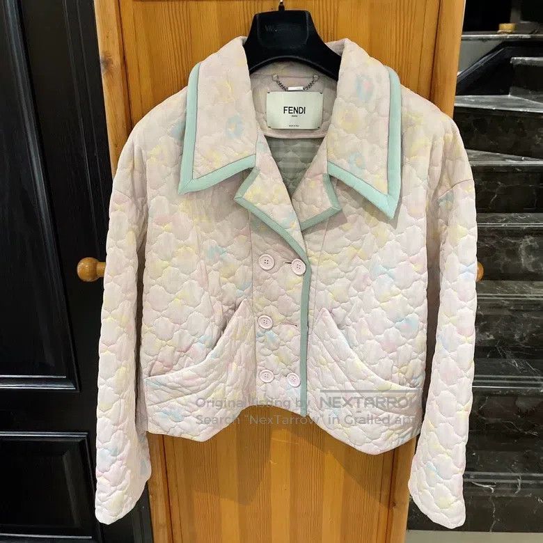 Fendi Fendi Dreamy Colored Cotton Jacket Size XS / US 0-2 / IT 36-38 - 2 Thumbnail
