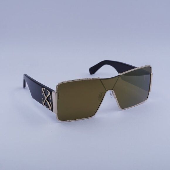 Off-White Off-White ASPEN 7676 Sunglasses Gold/Black Shield Frame Size ONE SIZE - 1 Thumbnail