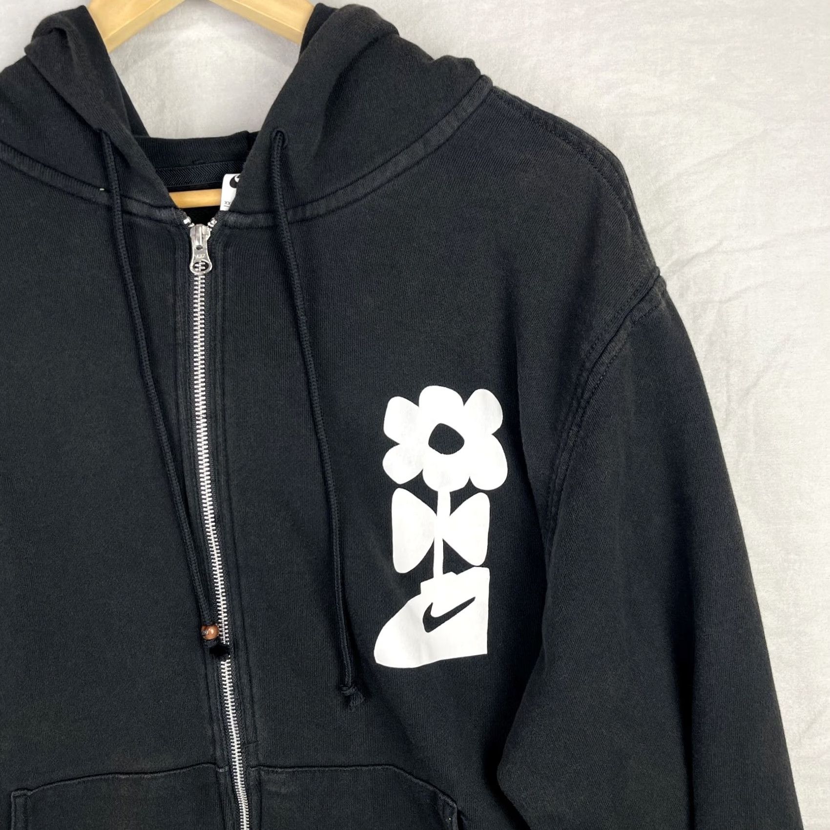 Nike Nike Hoodie Mens 2XL Sportswear Have A Nice Day Full Zip Washed Terry Black Size US XXL / EU 58 / 5 - 4 Thumbnail