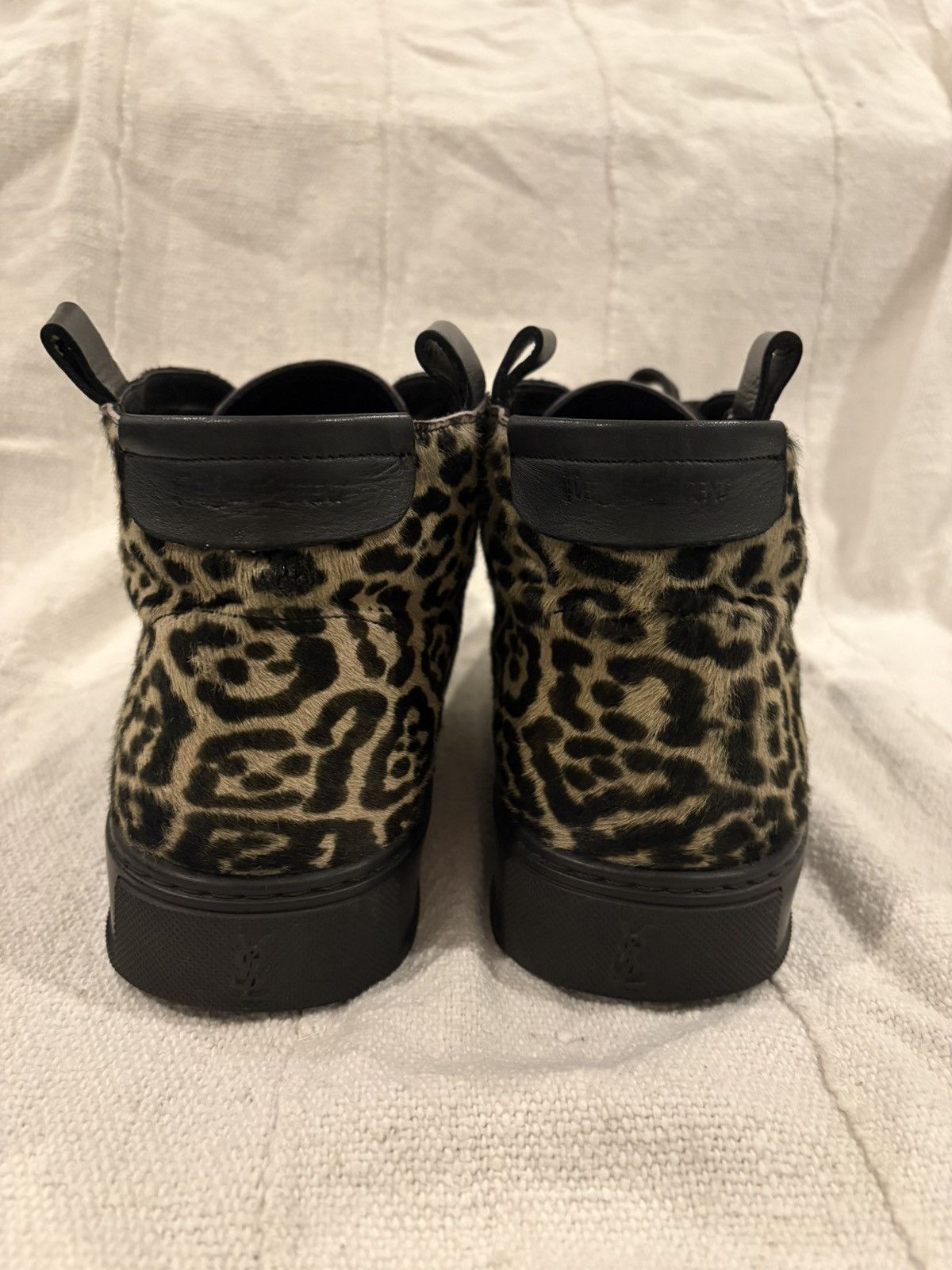 Yves Saint Laurent Size 41 US 8.5 YSL Saint Laurent Leopard Haircalf Sneakers Size US 8.5 / EU 41-42 - 4 Thumbnail
