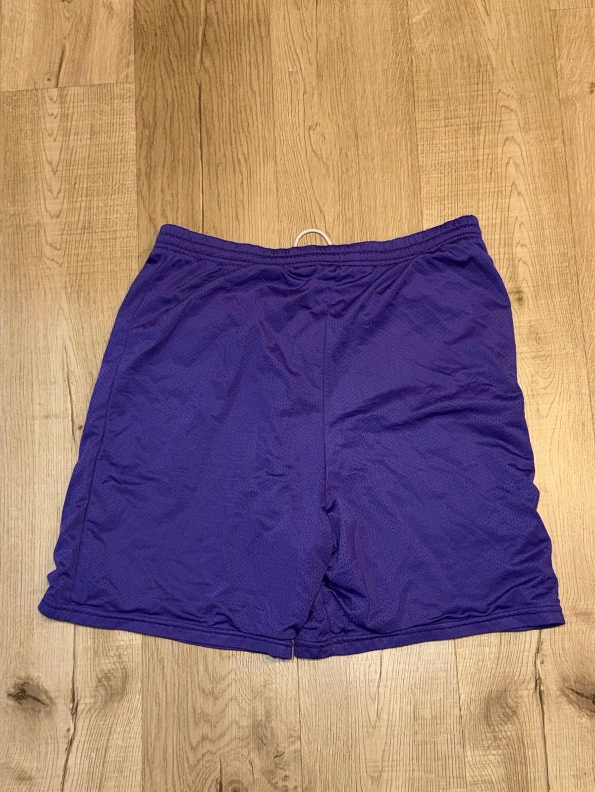Nike Nike Team Purple Mesh Basketball Shorts Mens MD Rare Size US 32 / EU 48 - 4 Thumbnail
