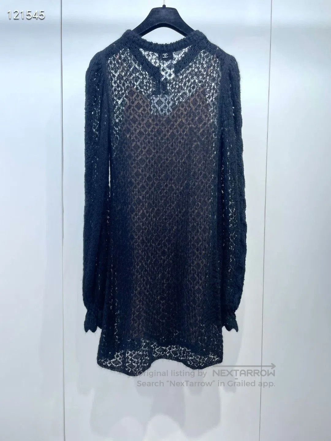 Chanel Chanel 23K Black Crochet Lantern Dress. Size XXS / US 00 / IT 34 - 2 Thumbnail