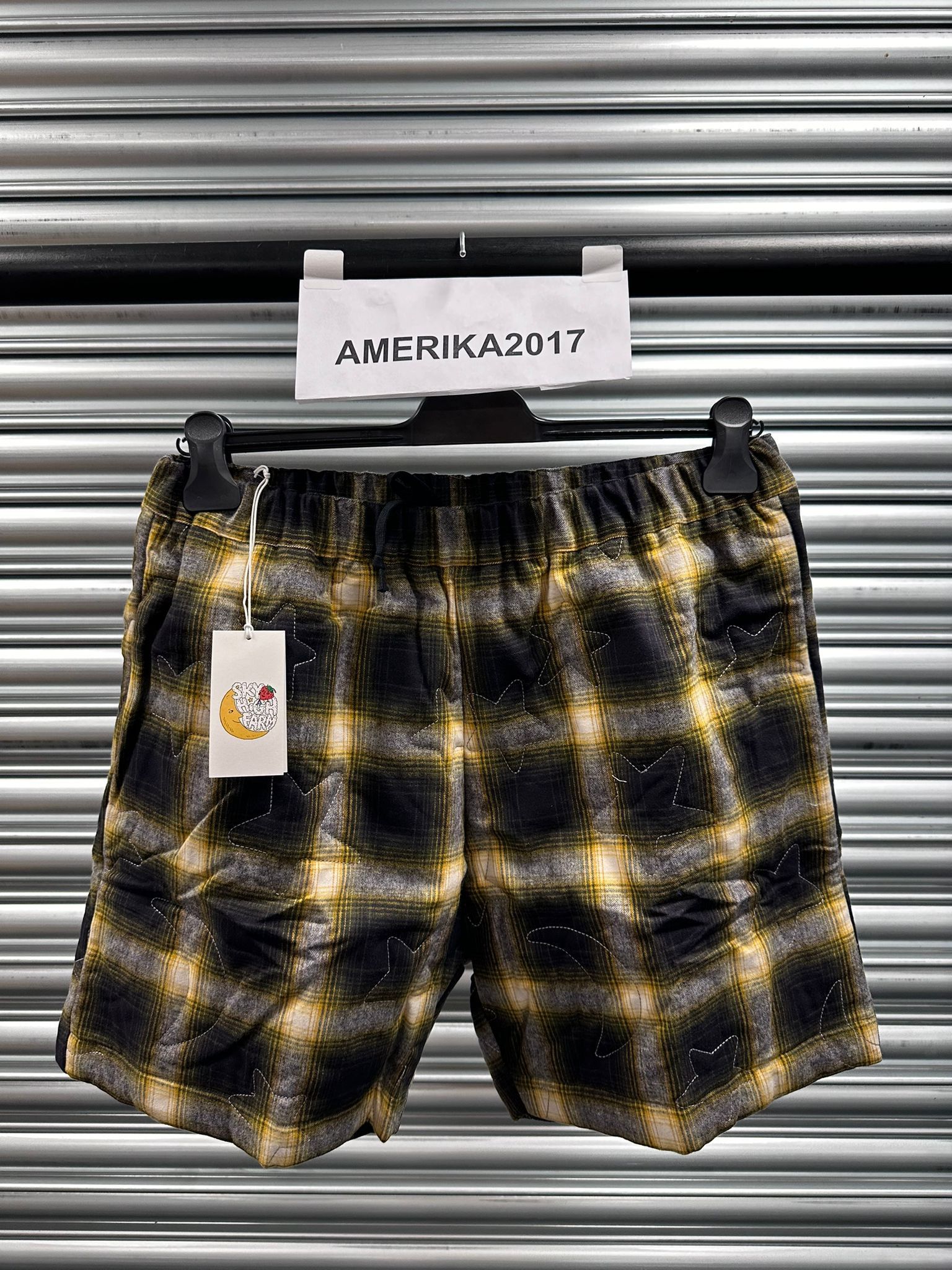 Sky High Farm Workwear Quilted Flannel Shorts Woven Size US 34 / EU 50 - 1 Thumbnail
