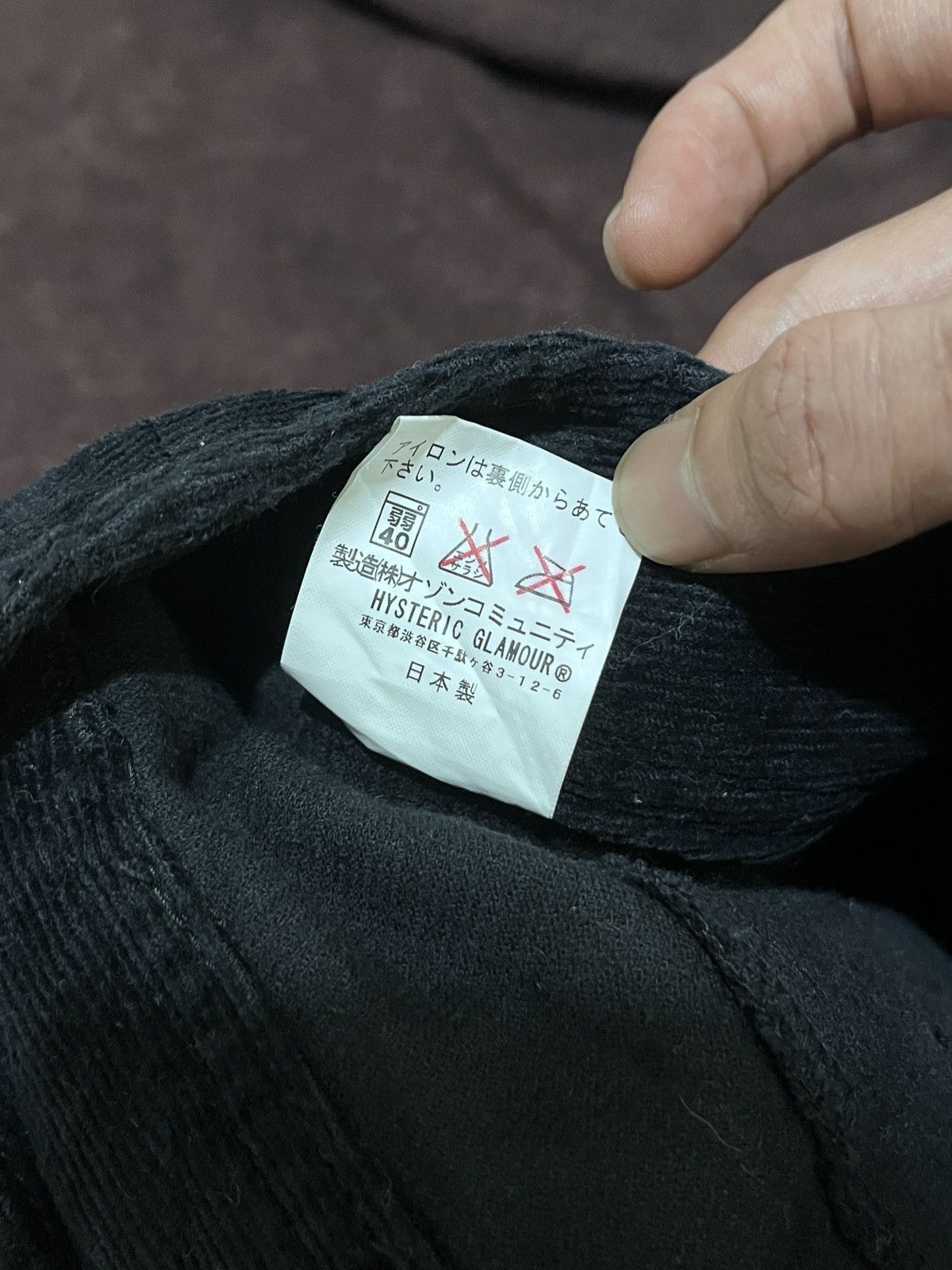 Hysteric Glamour ❤️Hysteric Glamour Black Corduroy Super Flare ❤️ Size US 29 - 8 Thumbnail