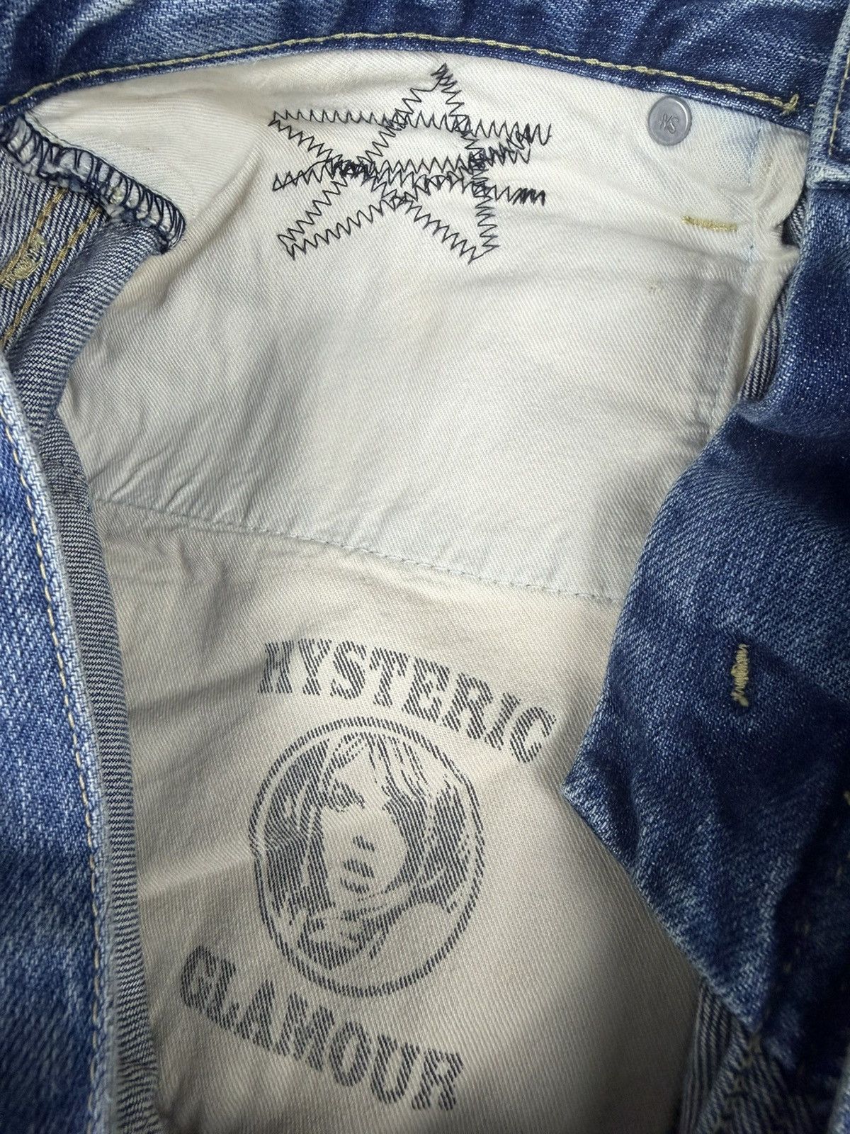 Hysteric Glamour Hysteric Glamour Studded Selvedge Mudwash Jeans Size US 32 / EU 48 - 8 Thumbnail