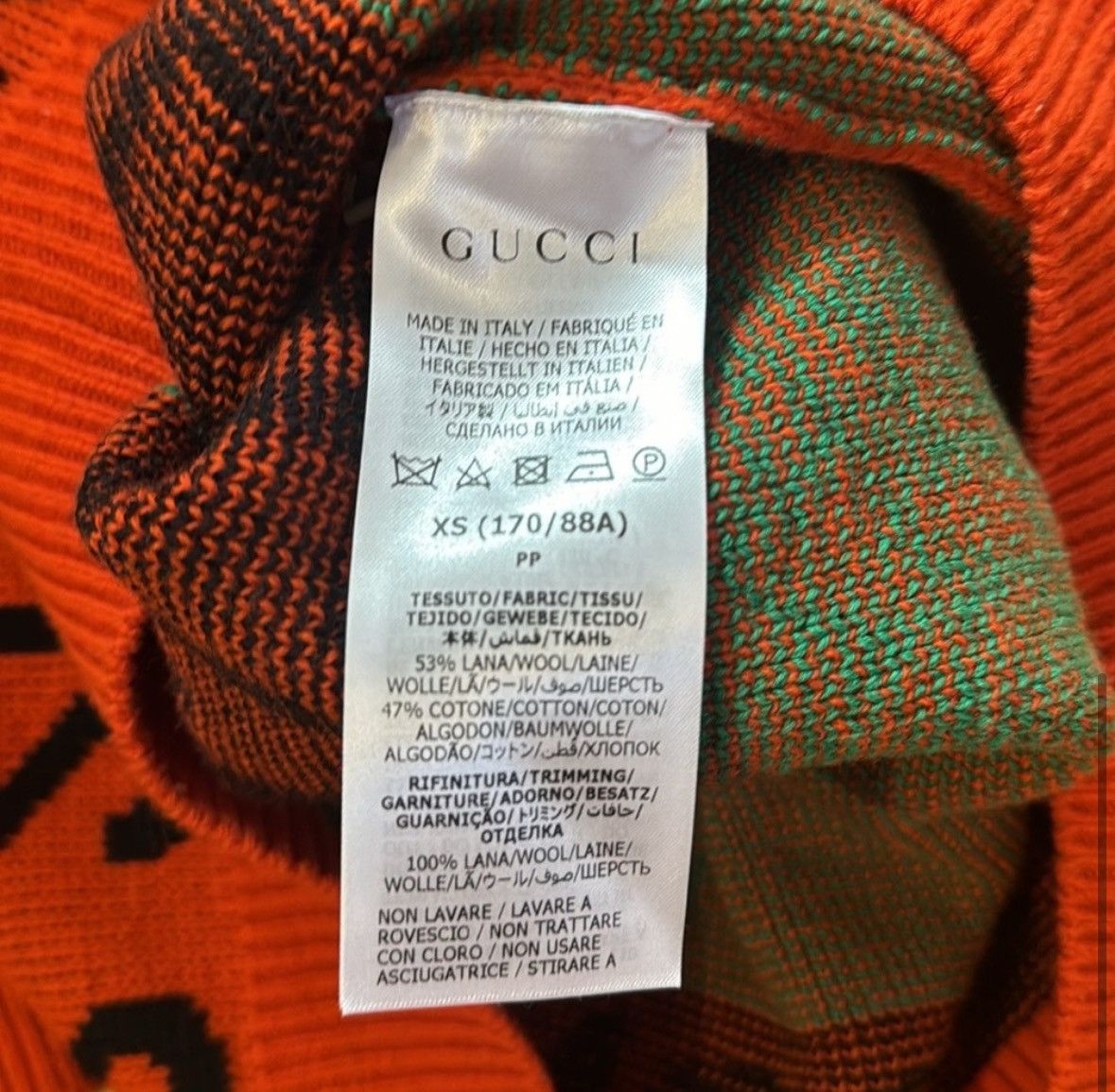 Gucci Gucci Jacquard Pineapple Orange Sweater (Rare) Size US XS / EU 42 / 0 - 5 Thumbnail