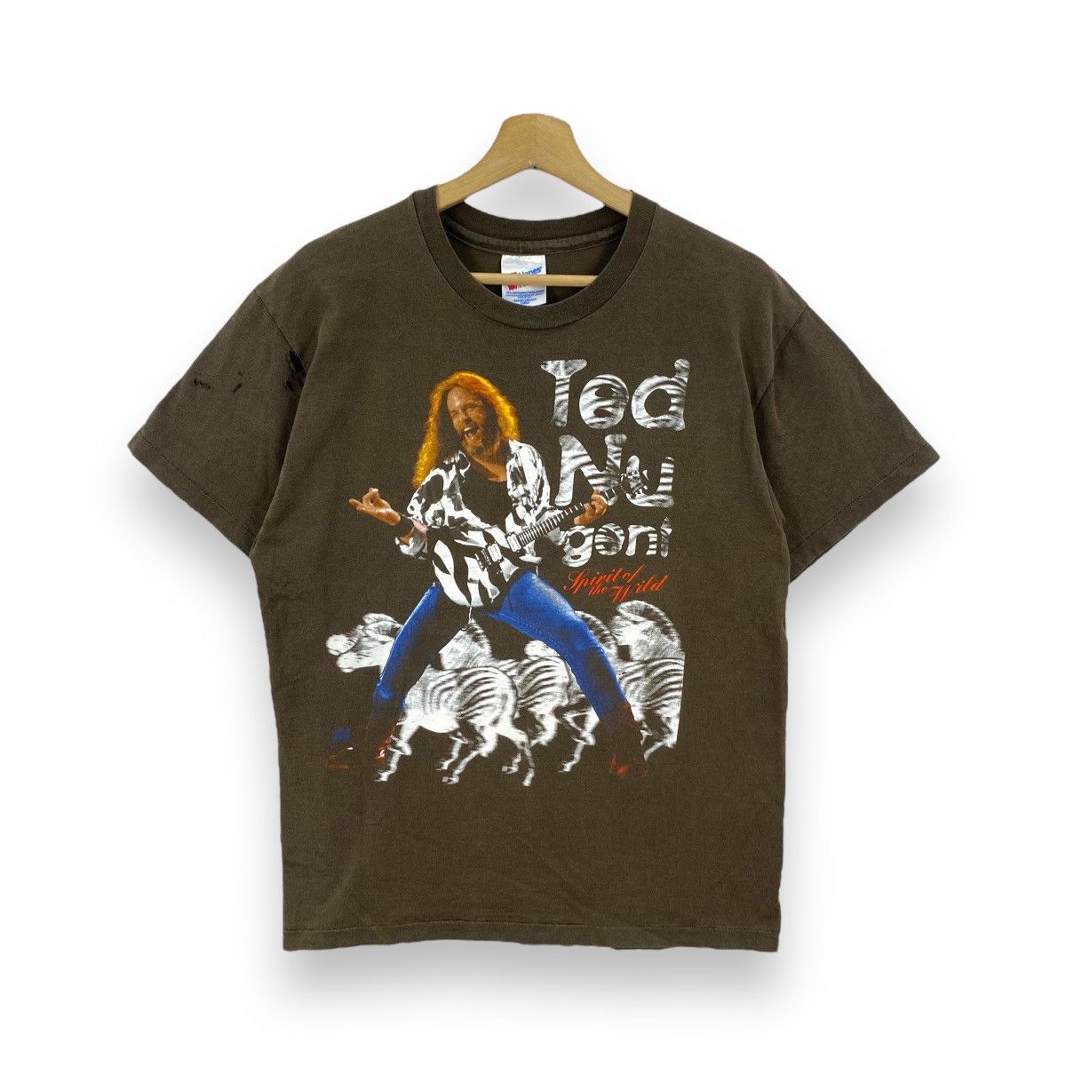 Vintage 90's TED NUGENT Spirit Of The Wild Distressed Tee