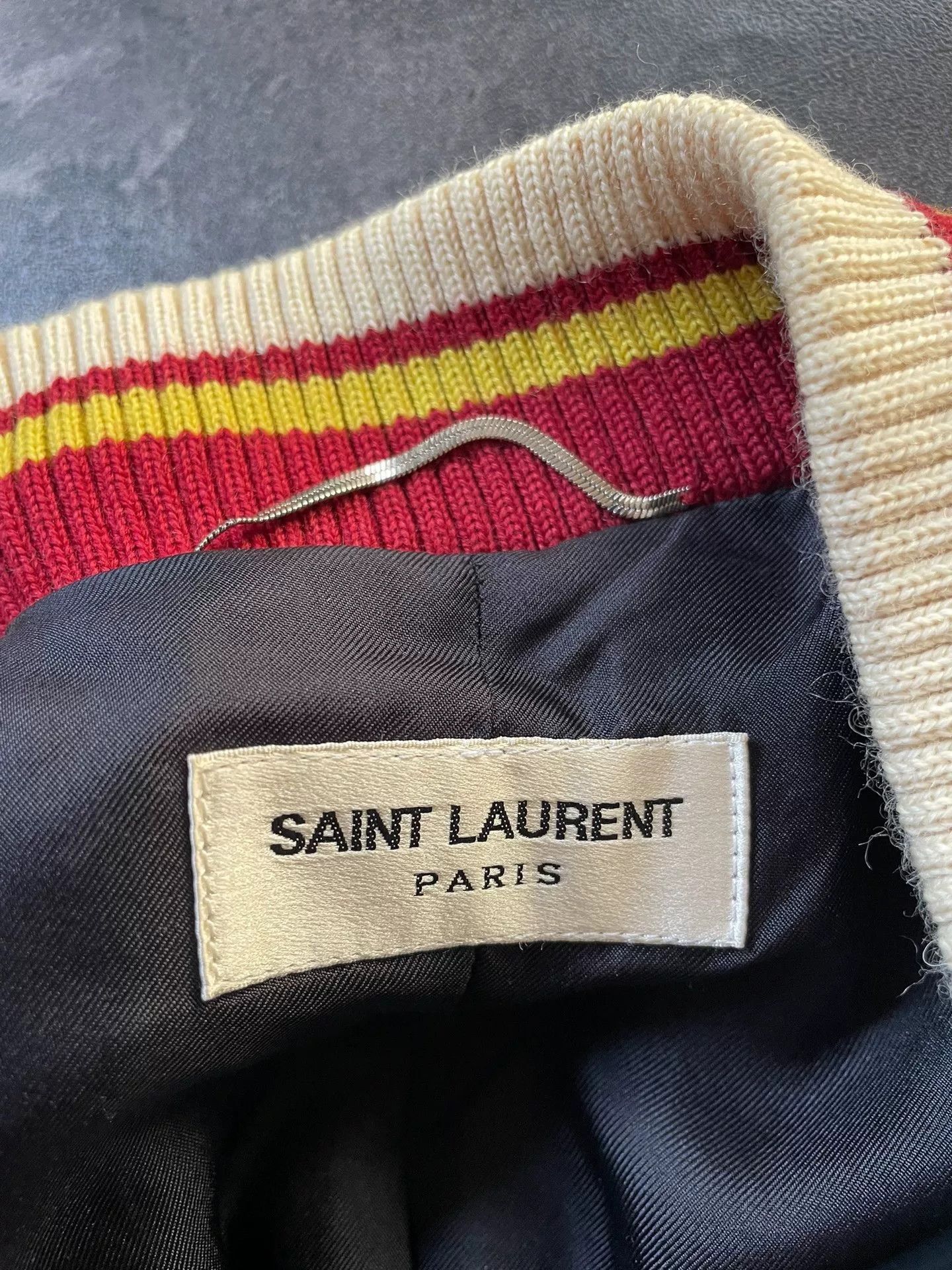 Saint Laurent Paris saint laurent blue and white silk jacket. Size US M / EU 48-50 / 2 - 4 Thumbnail